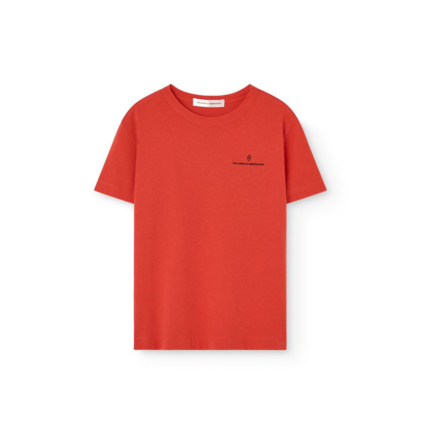 Boys & Girls Red Cotton T-Shirt