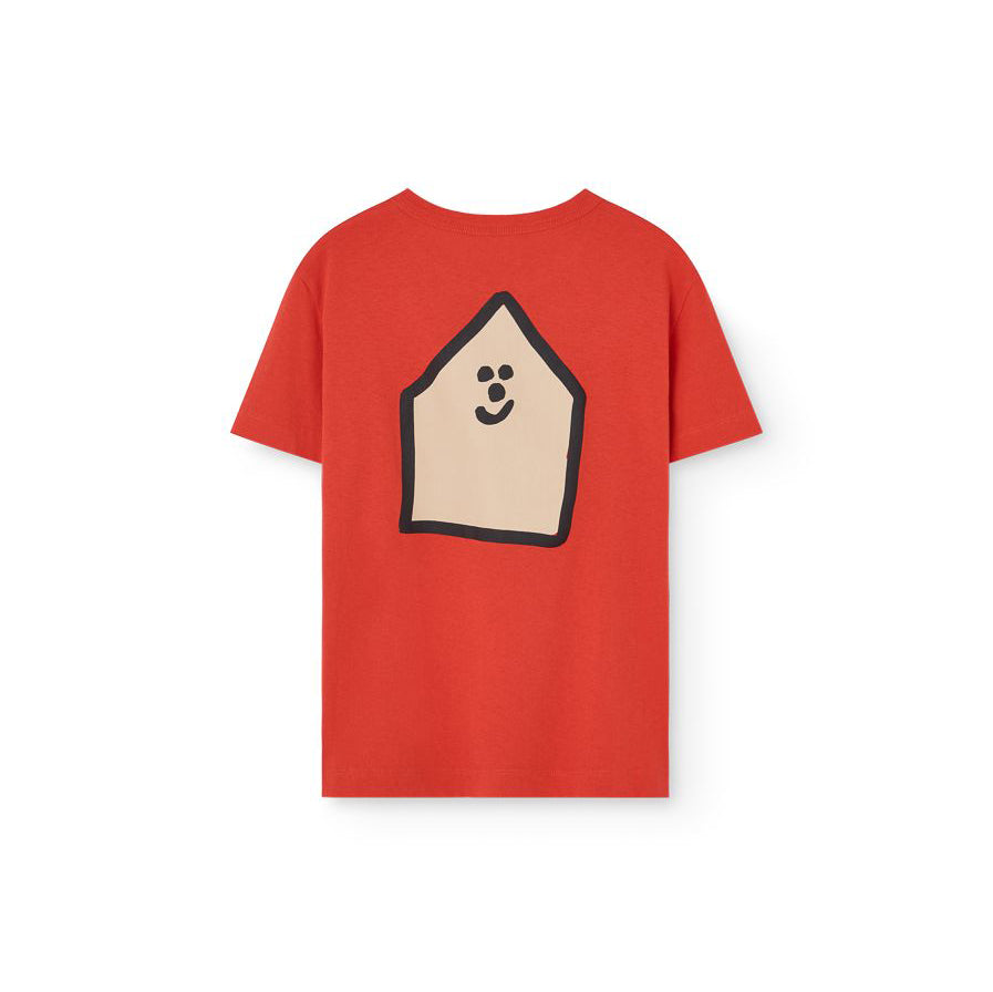 Boys & Girls Red Cotton T-Shirt