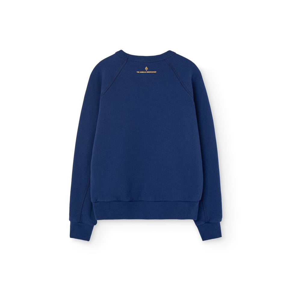 Boys & Girls Dark Blue Logo Cotton Sweatshirt