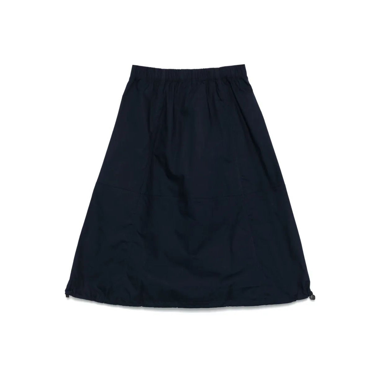 Girls Dark Blue Embroidered Logo Cotton Skirt