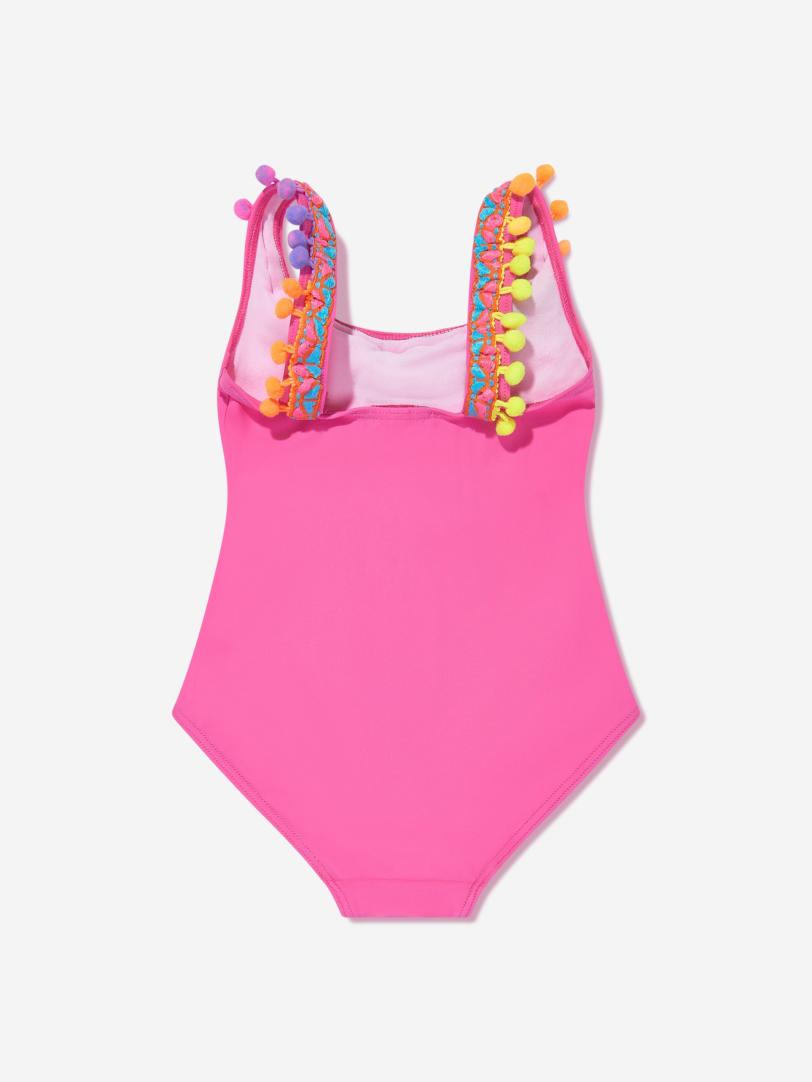 Selini Action Girls Pom Pom Swimsuit in Blue