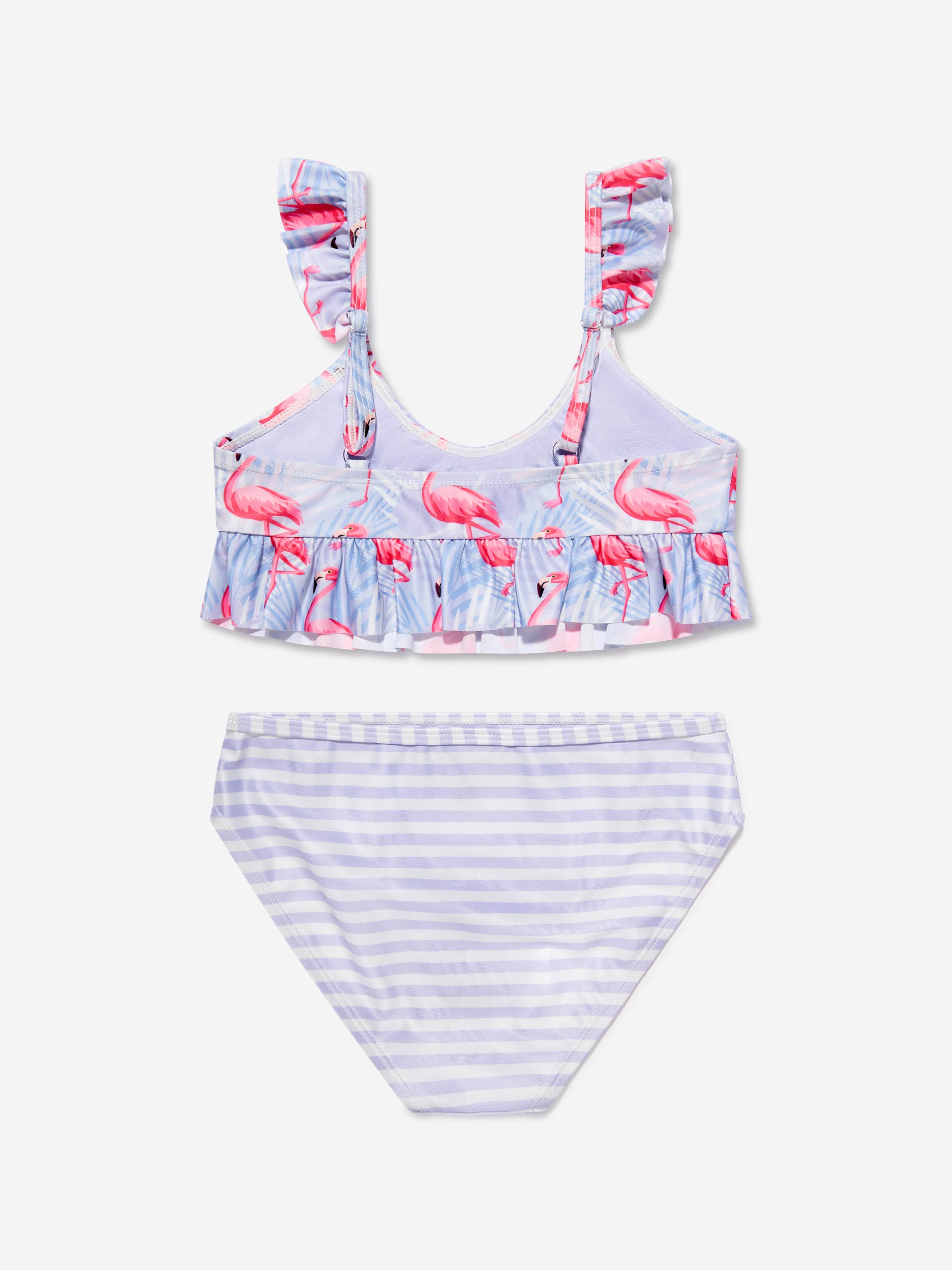 Soli Swim Girls Flamingo Bikini (UPF50+) in Purple