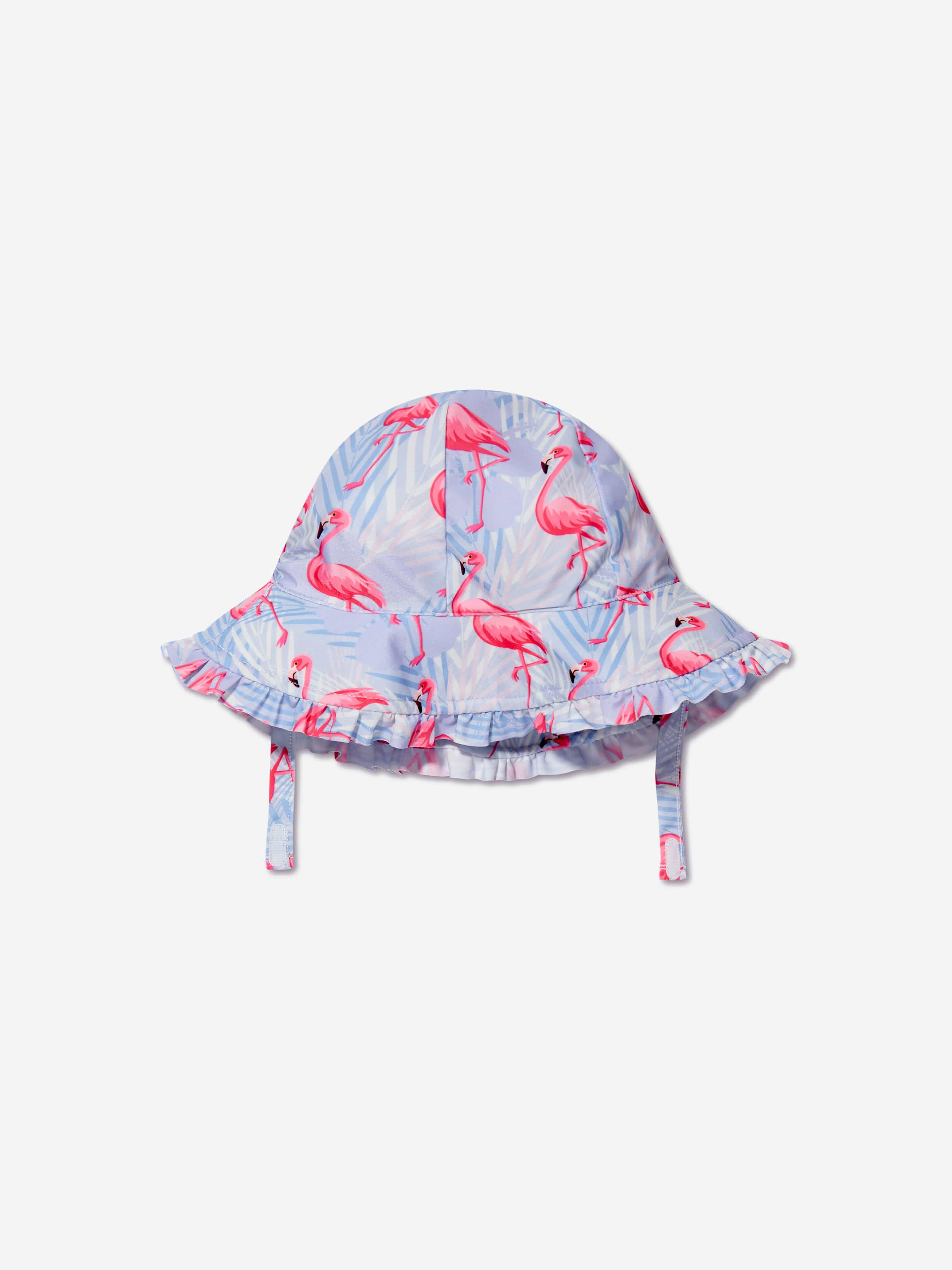 Soli Swim Girls Flamingo Sun Protective Hat (UPF50+) in Purple