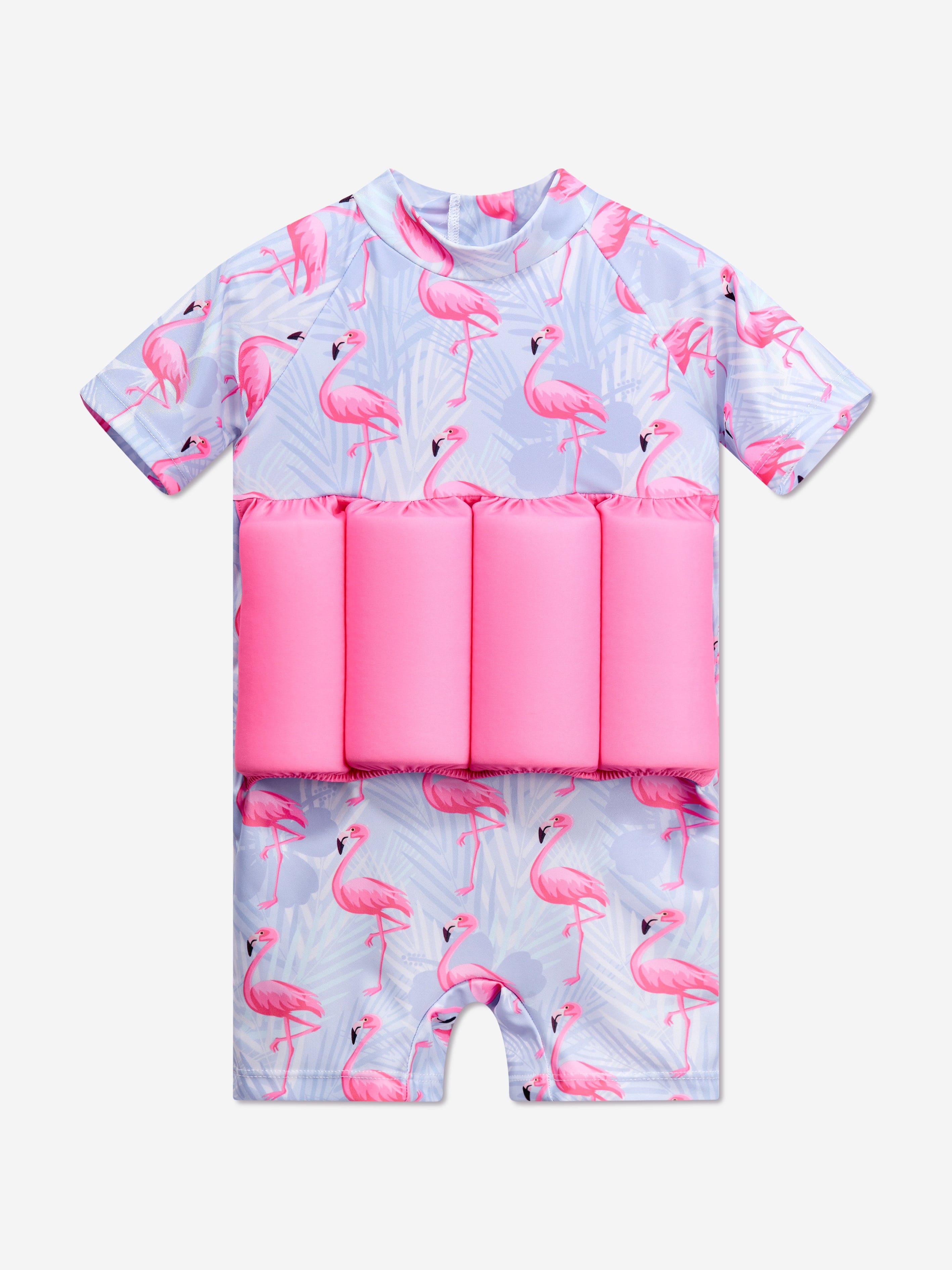 Soli Swim Baby Girls Flamingo Float Suit (UPF50+) in Purple
