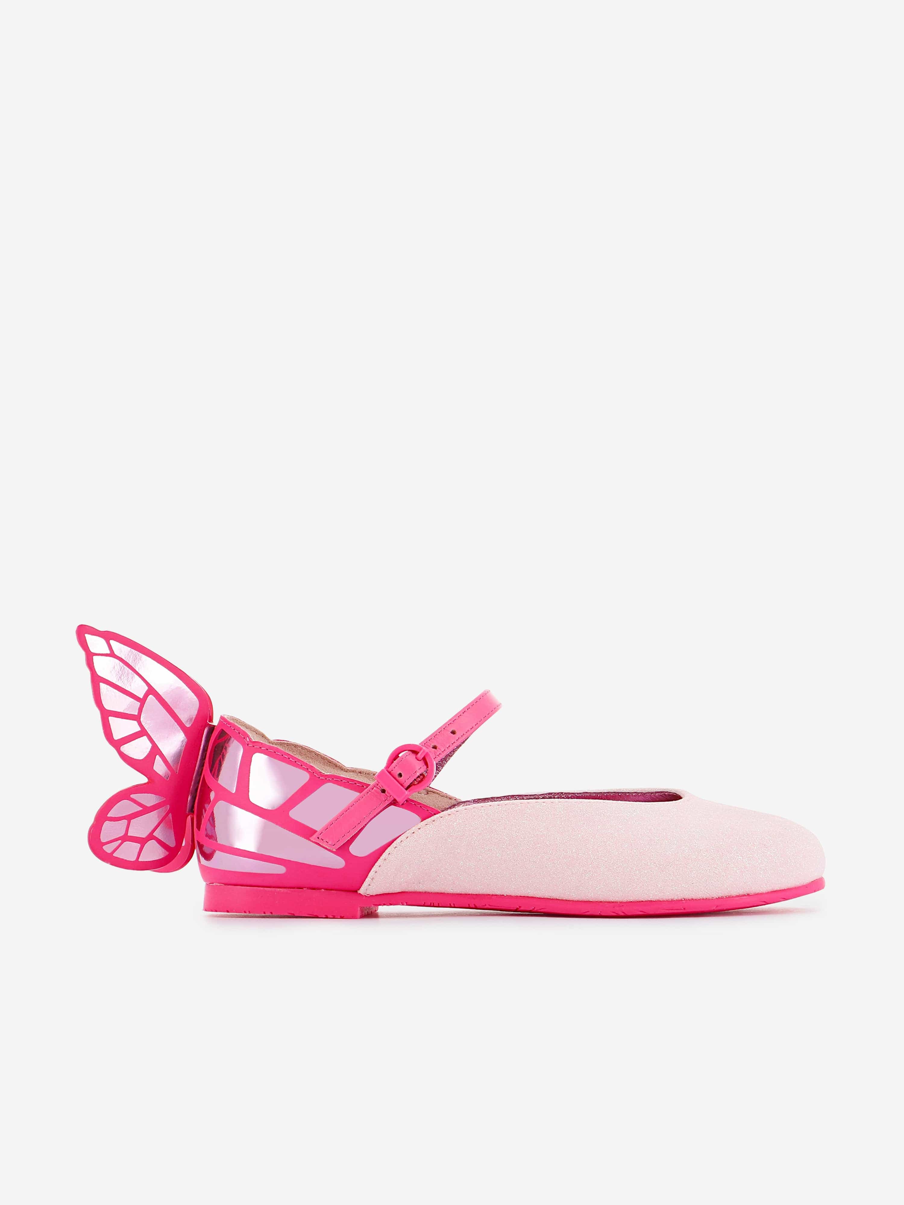 Sophia Webster Girls Chiara Flat in Pink