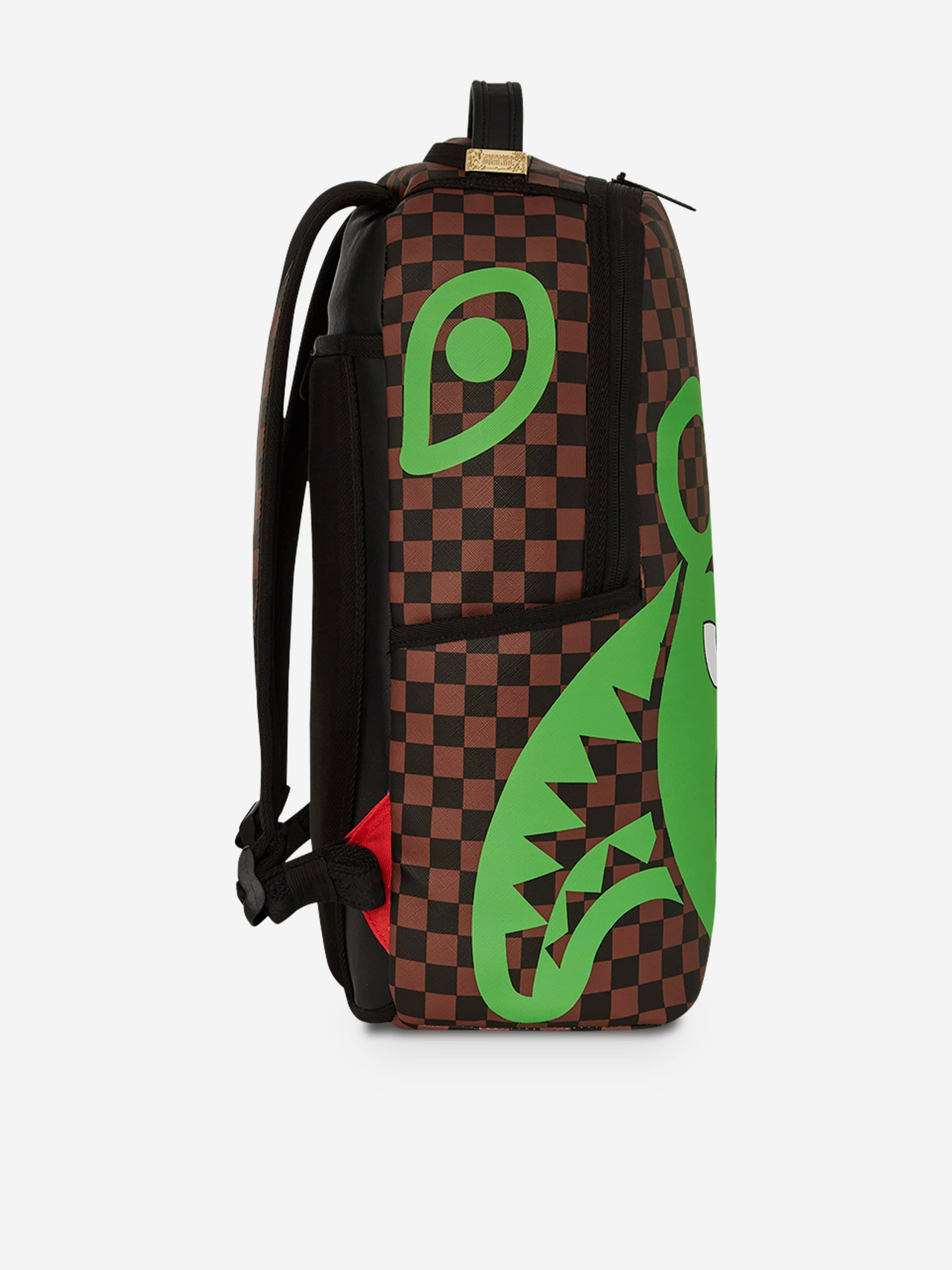 Sprayground Kids Money Bear DLXSV Backpack in Green (45.72 cm)