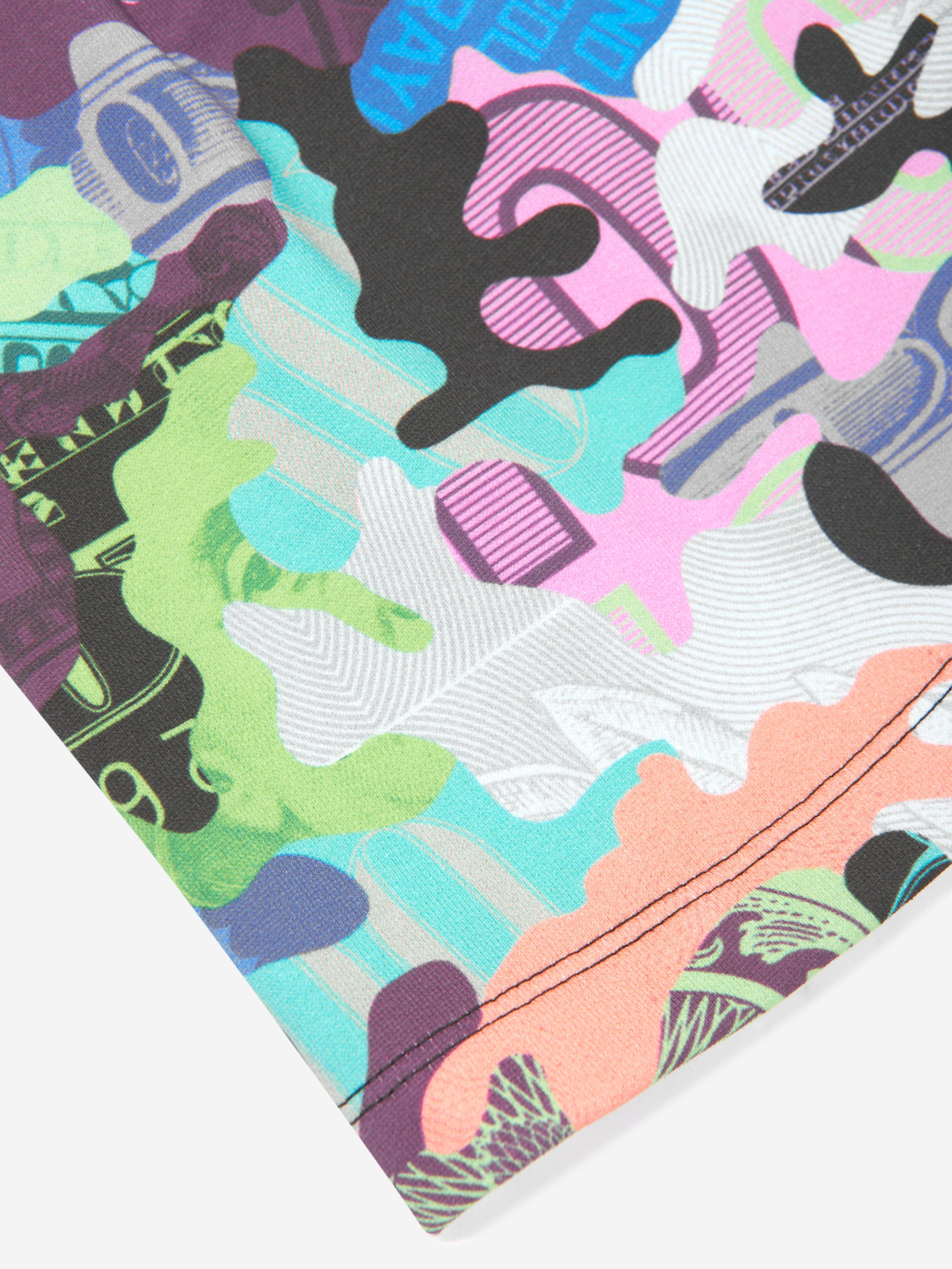 Sprayground Boys Camo 100 Split Shorts in Multicolour