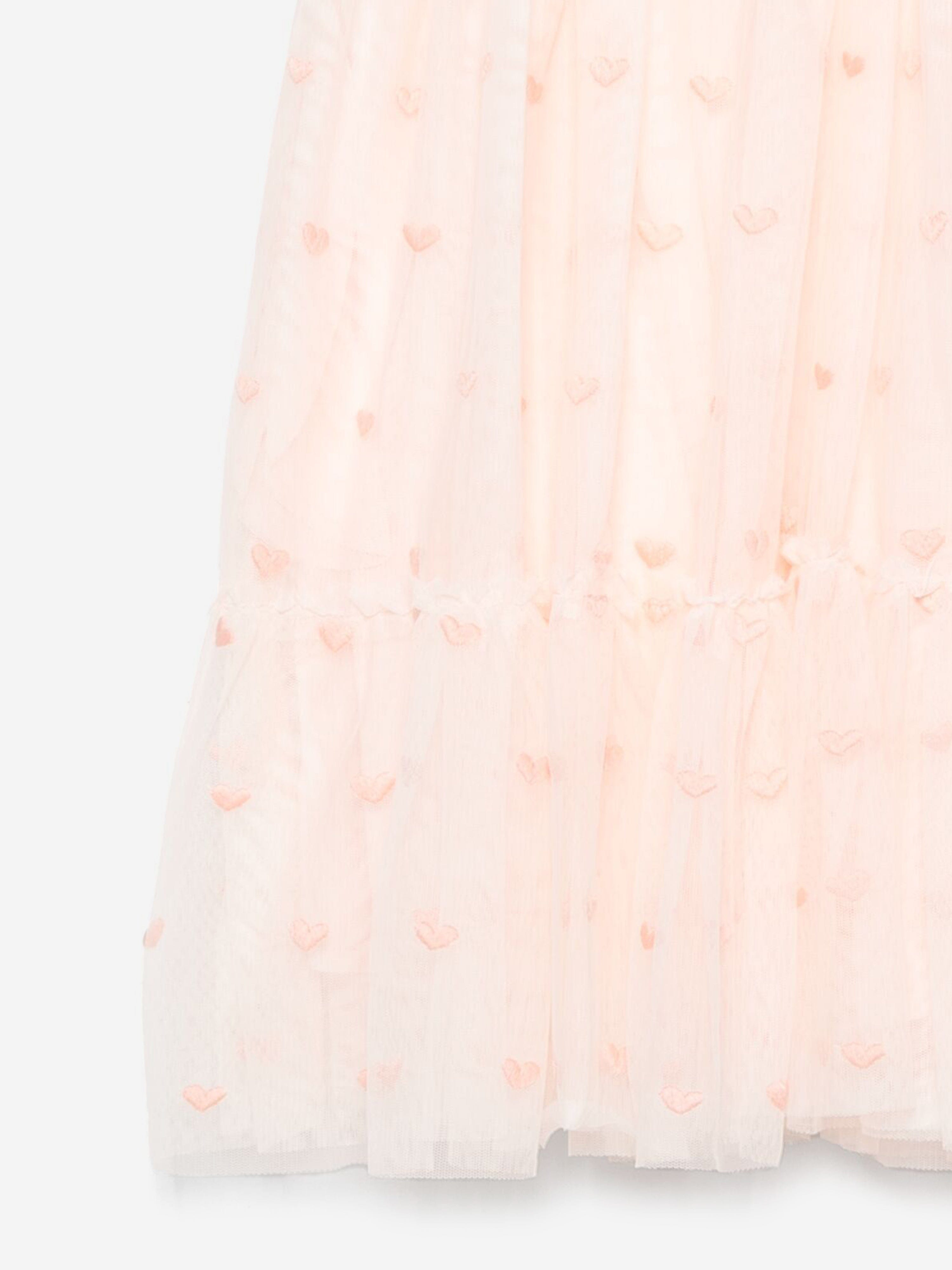 Stella McCartney Girls Embroidered Dress in Pink
