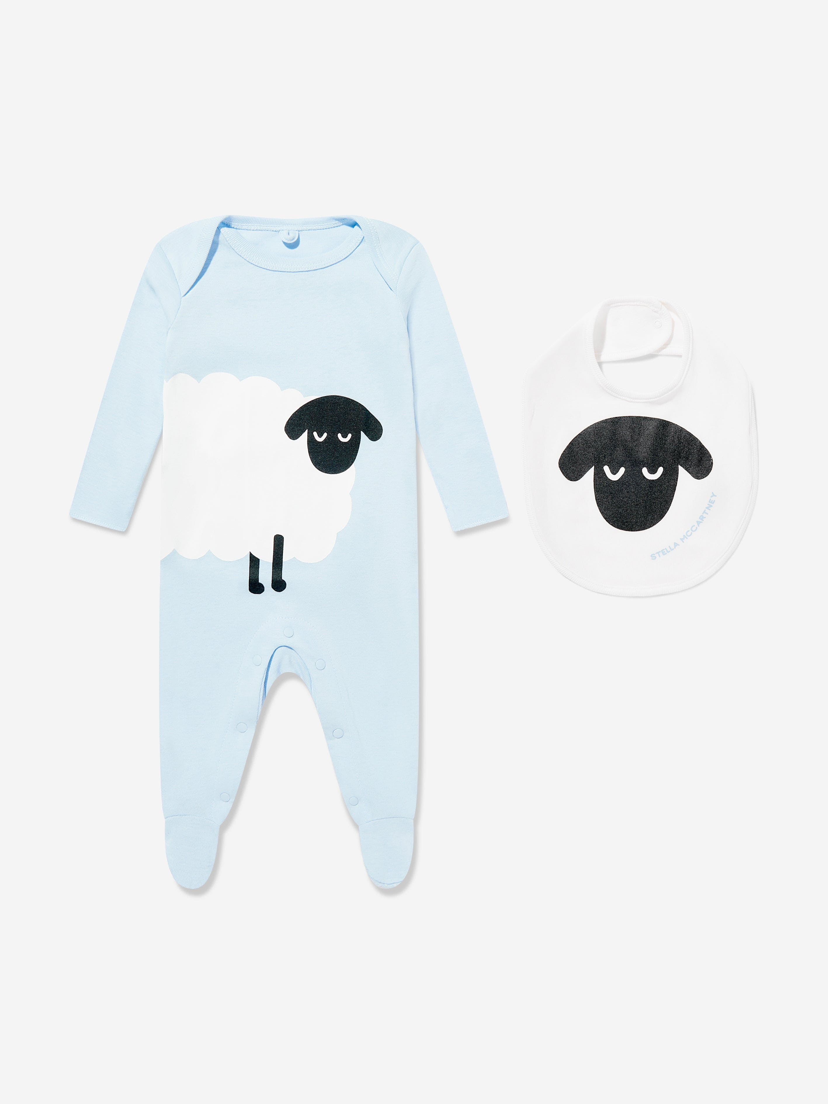 Stella McCartney Baby Boys Sheep Babygrow Gift Set in Blue