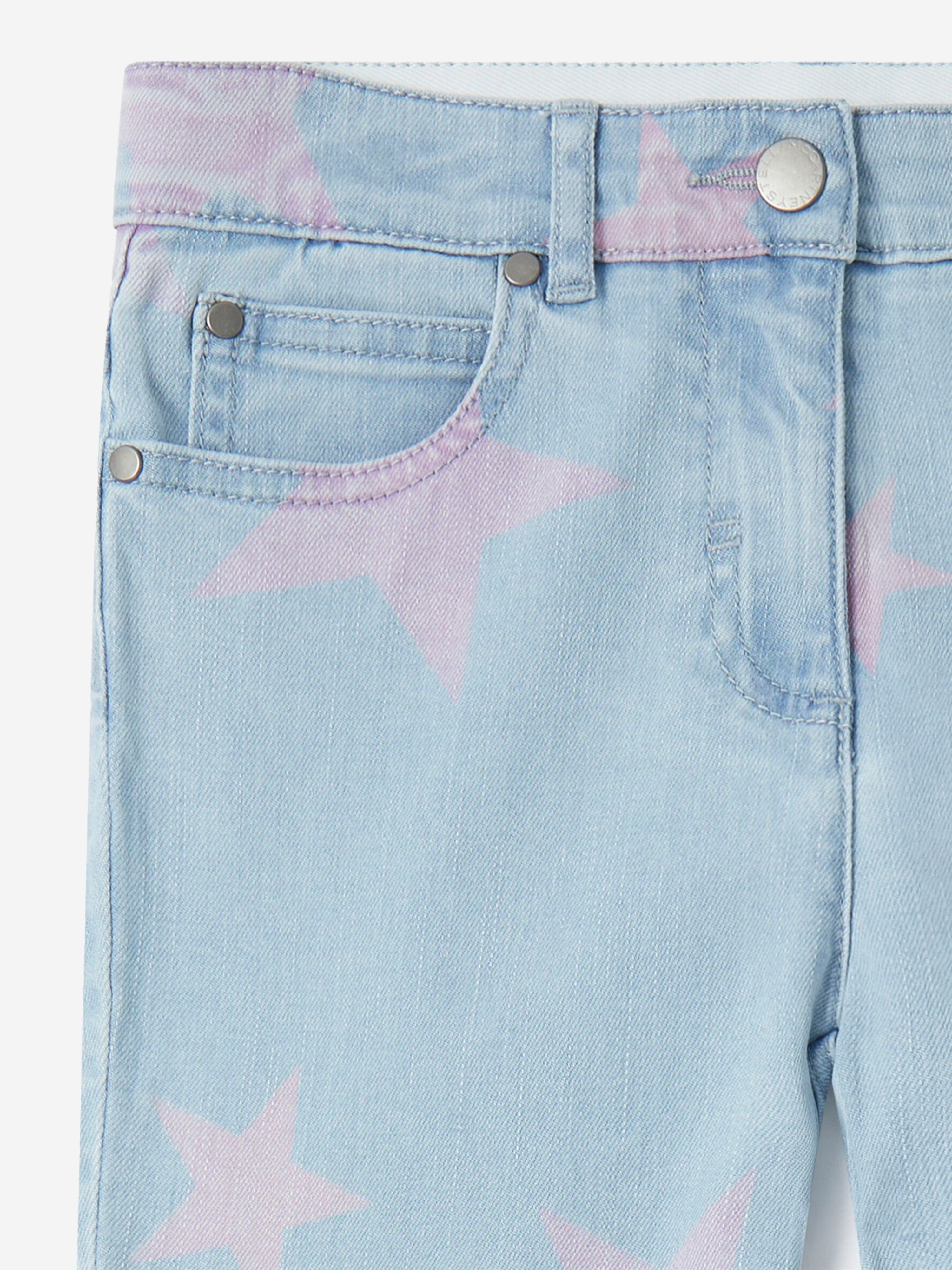 Stella McCartney Girls Star Print Jeans in Blue