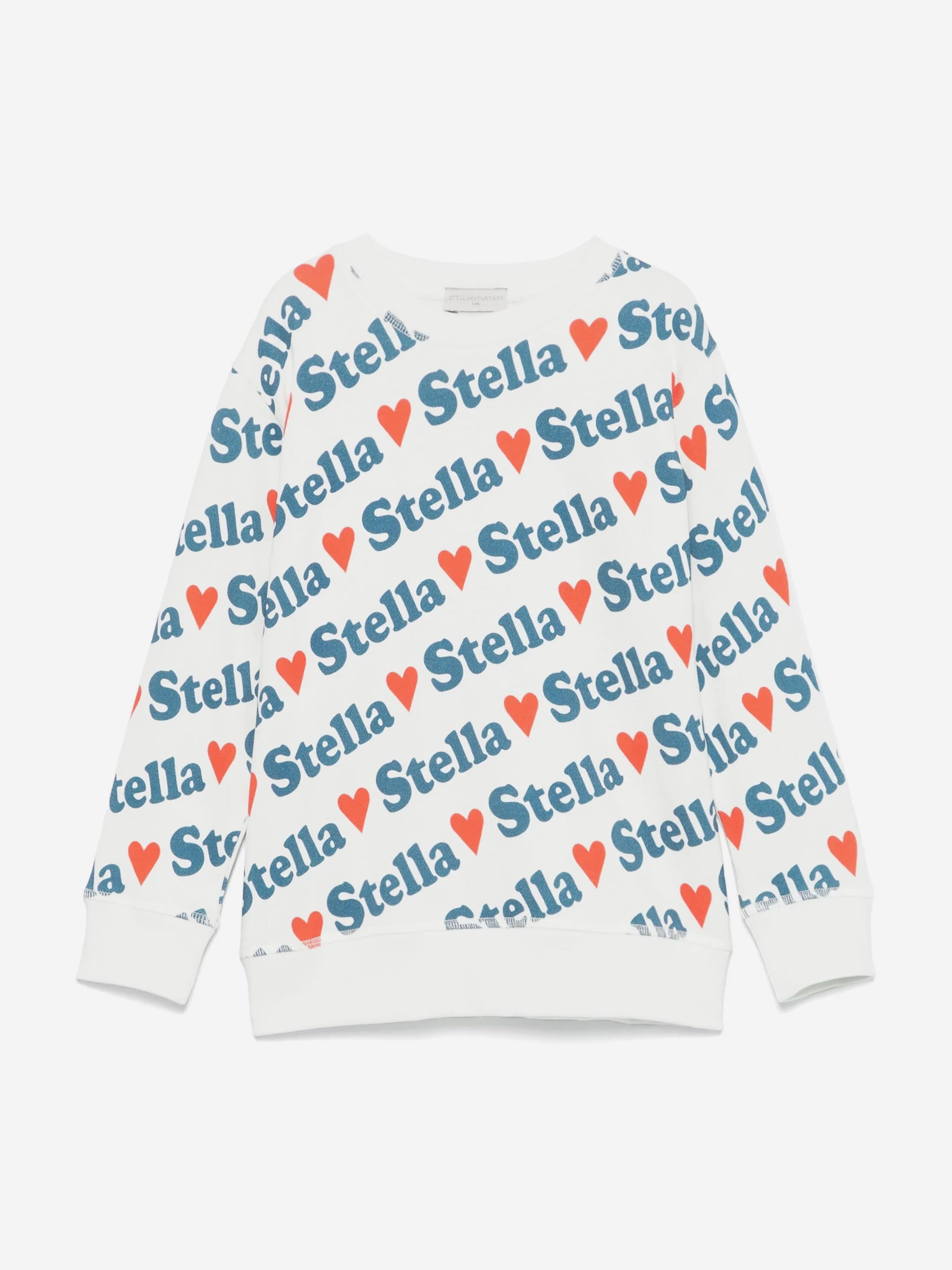 Girls Heart Logo Sweatshirt in Ivory