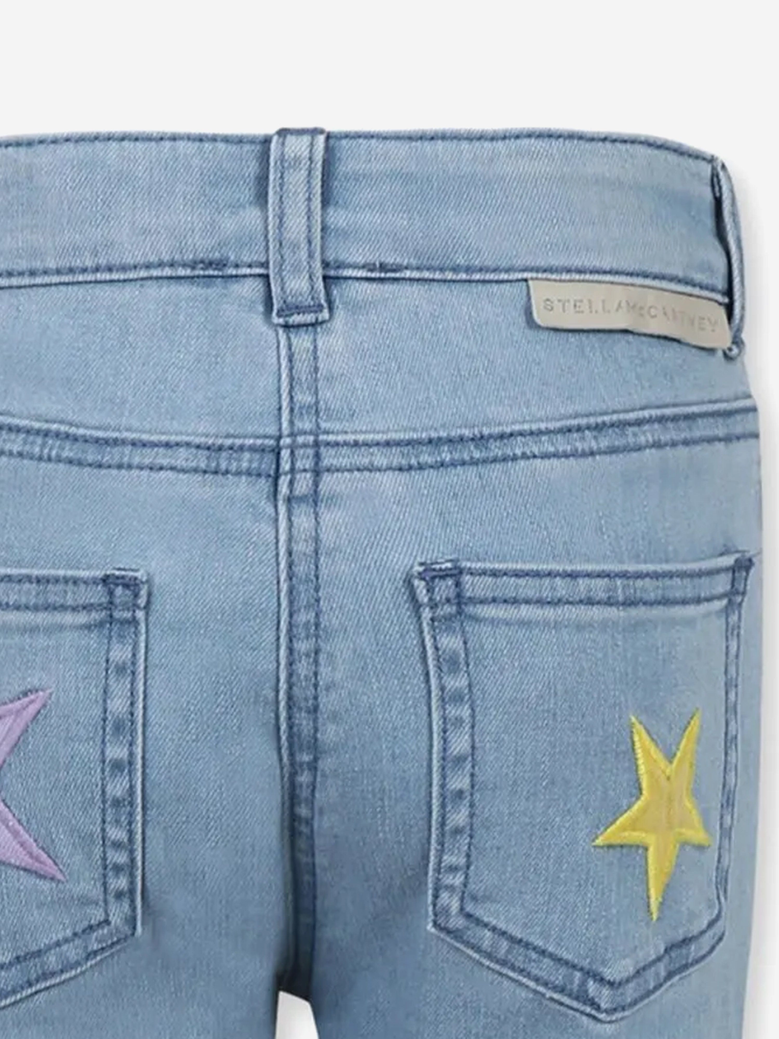 Girls Star Mom Jeans in Blue