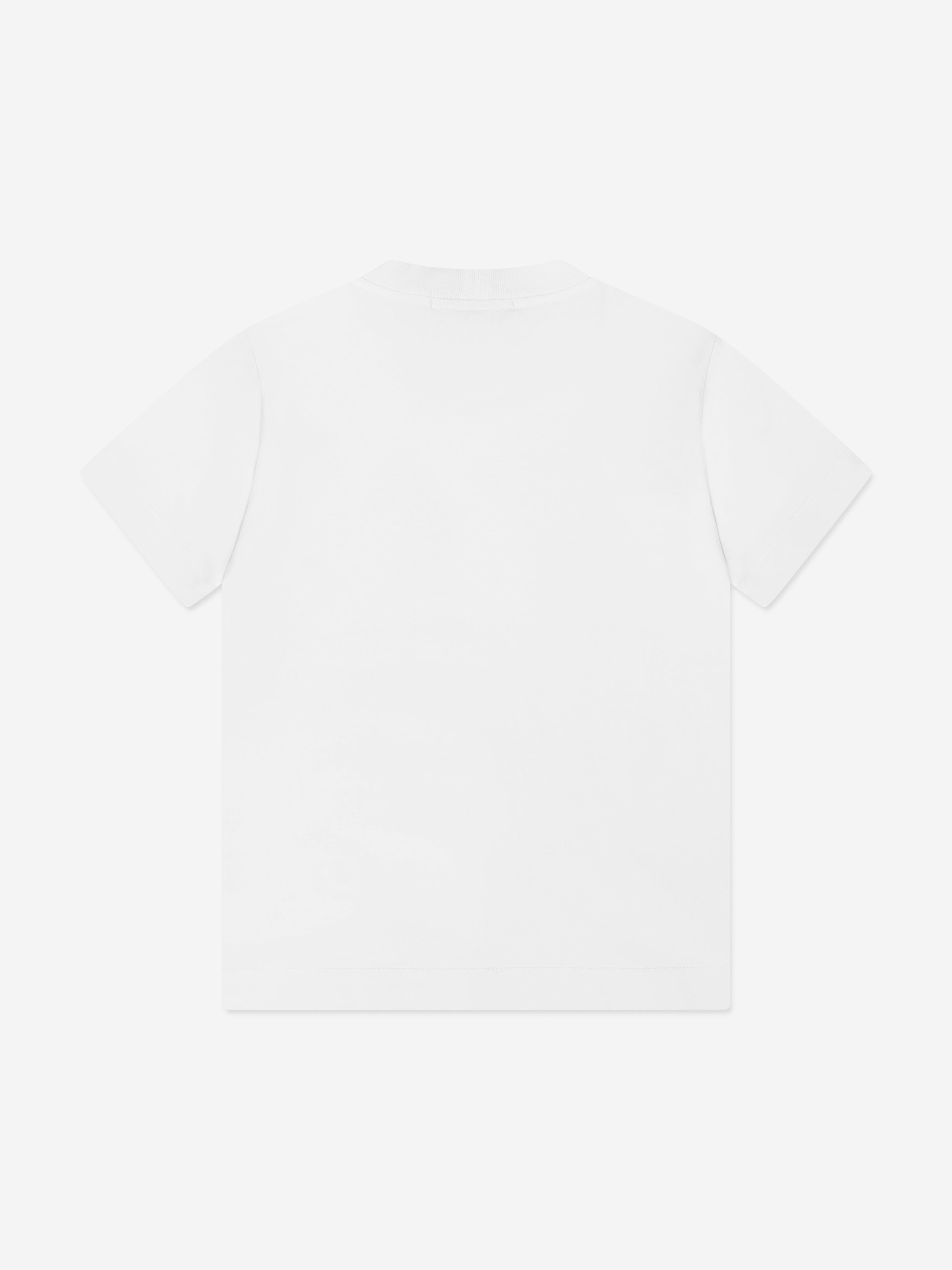 Stone Island Boys Compass Logo T-Shirt in White
