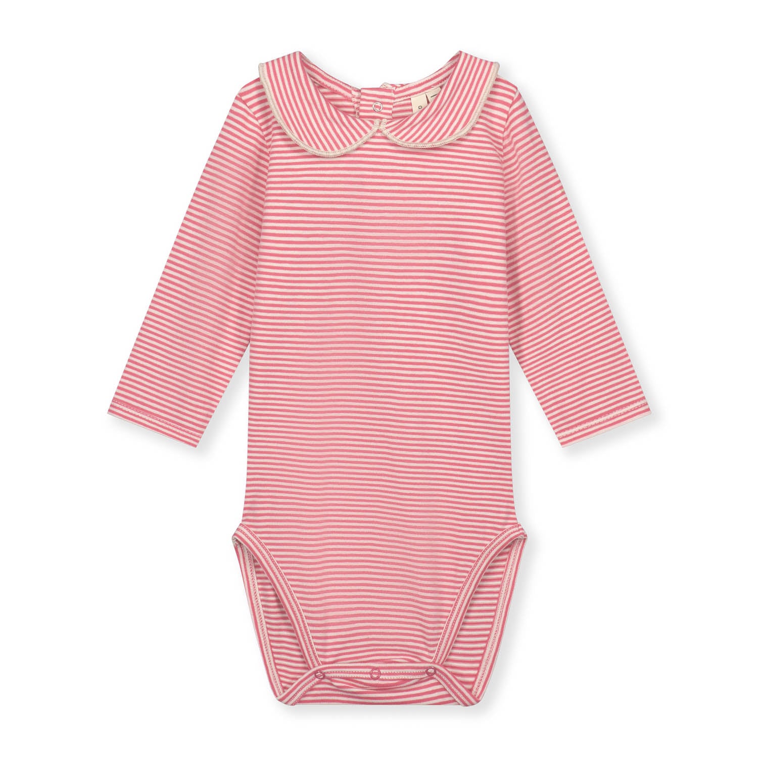 Baby Boys & Girls Pink Stripes Cotton Babysuit