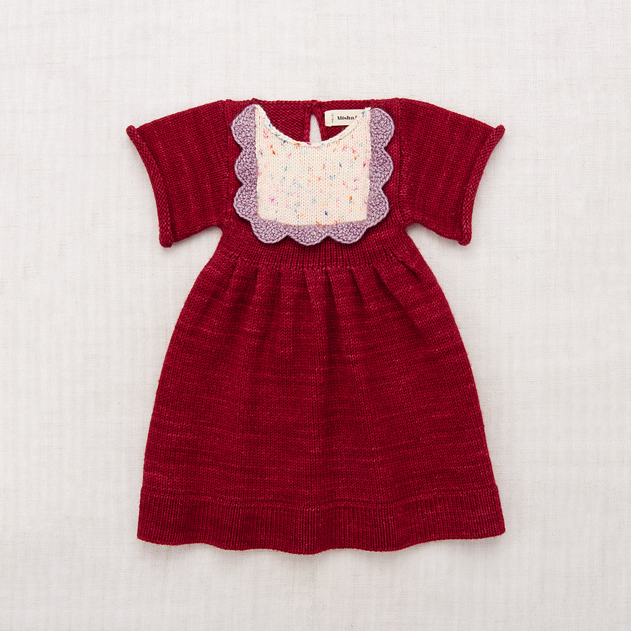 Girls Berry Wool Dress