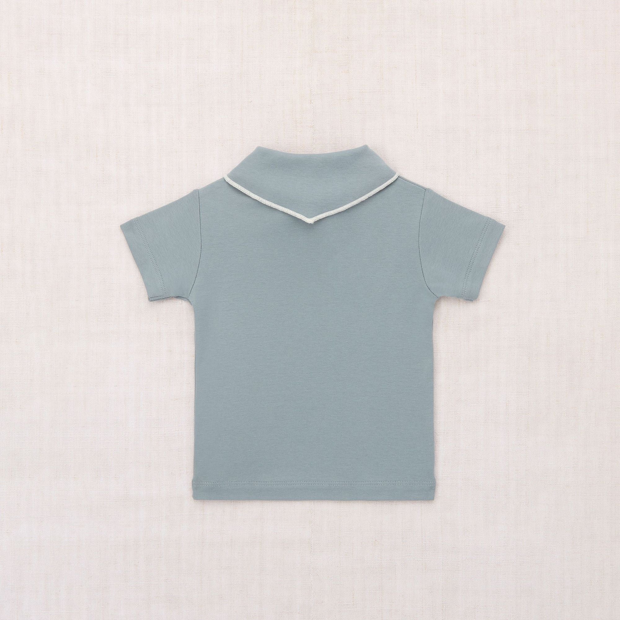 Boys & Girls Mist Blue Bow Cotton T-Shirt