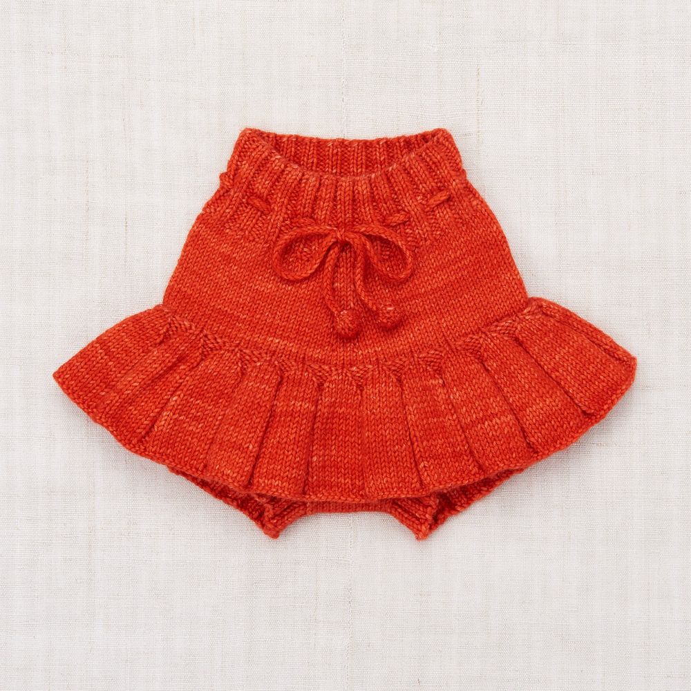 Girls Red Wool Skirt