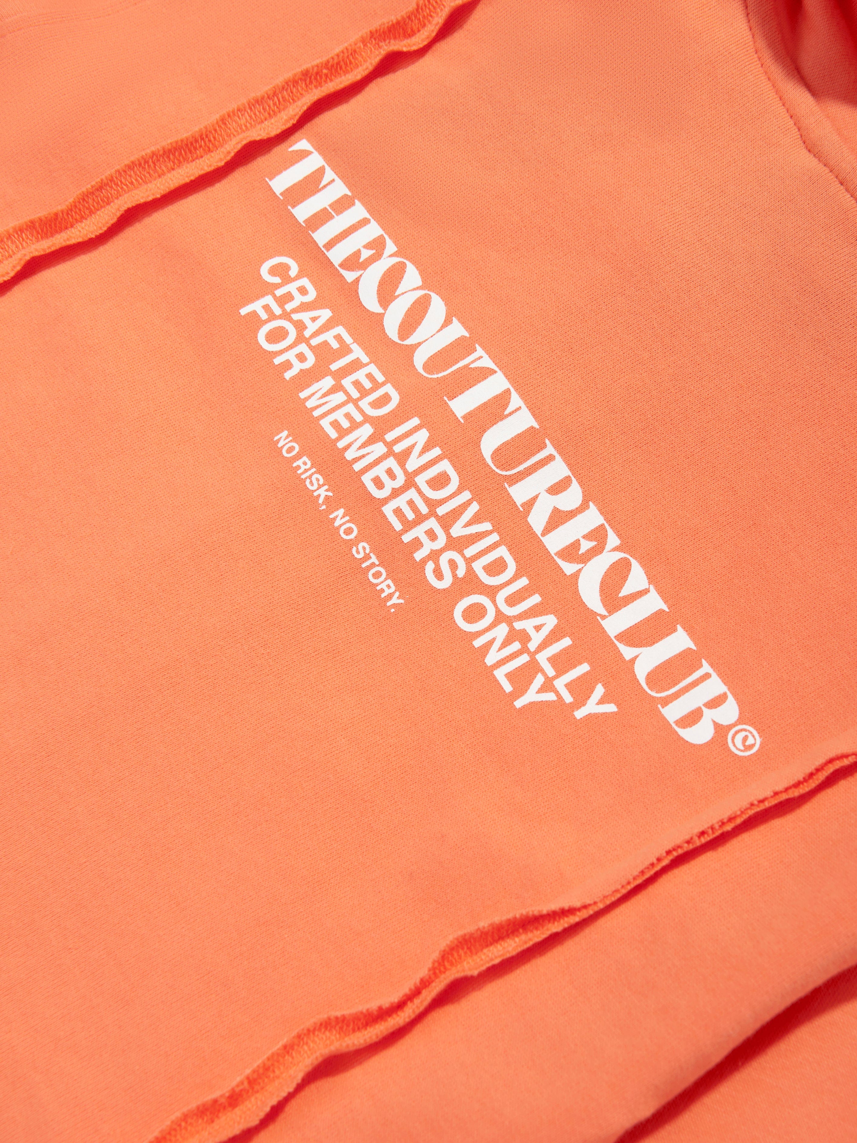 The Couture Club Kids Raw Seam Members Only Zip Up in Orange
