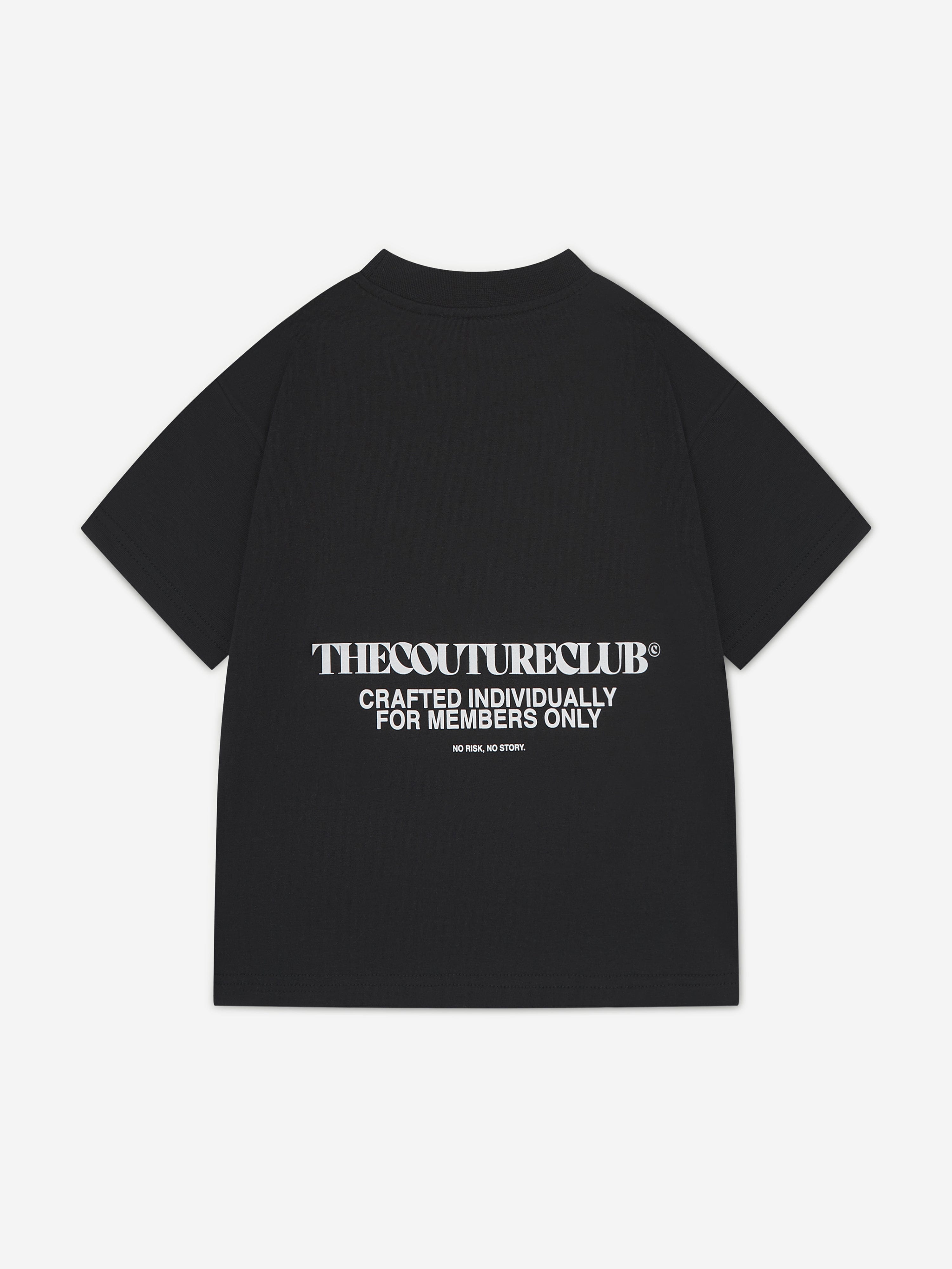 The Couture Club Kids Heavyweight Copyright T-Shirt in Black