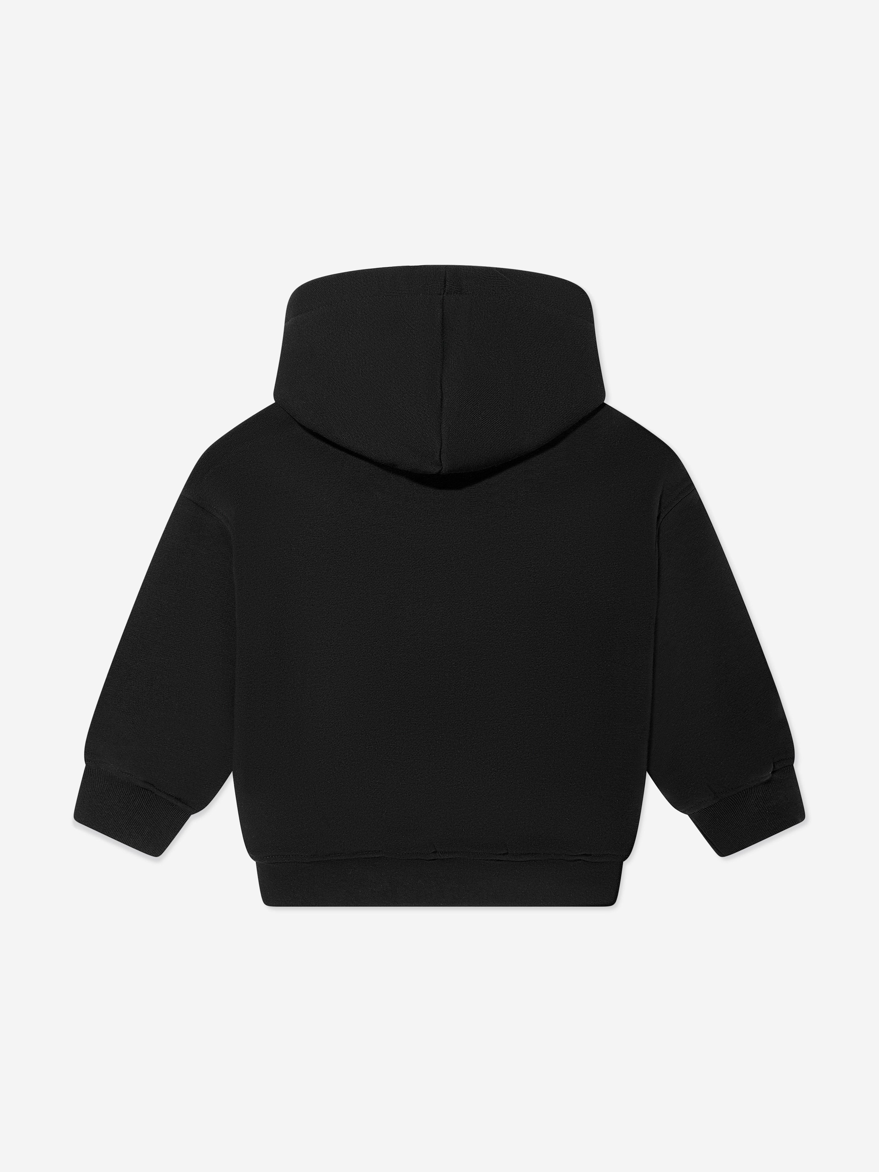 The Couture Club Kids Emblem Applique Hoodie in Black
