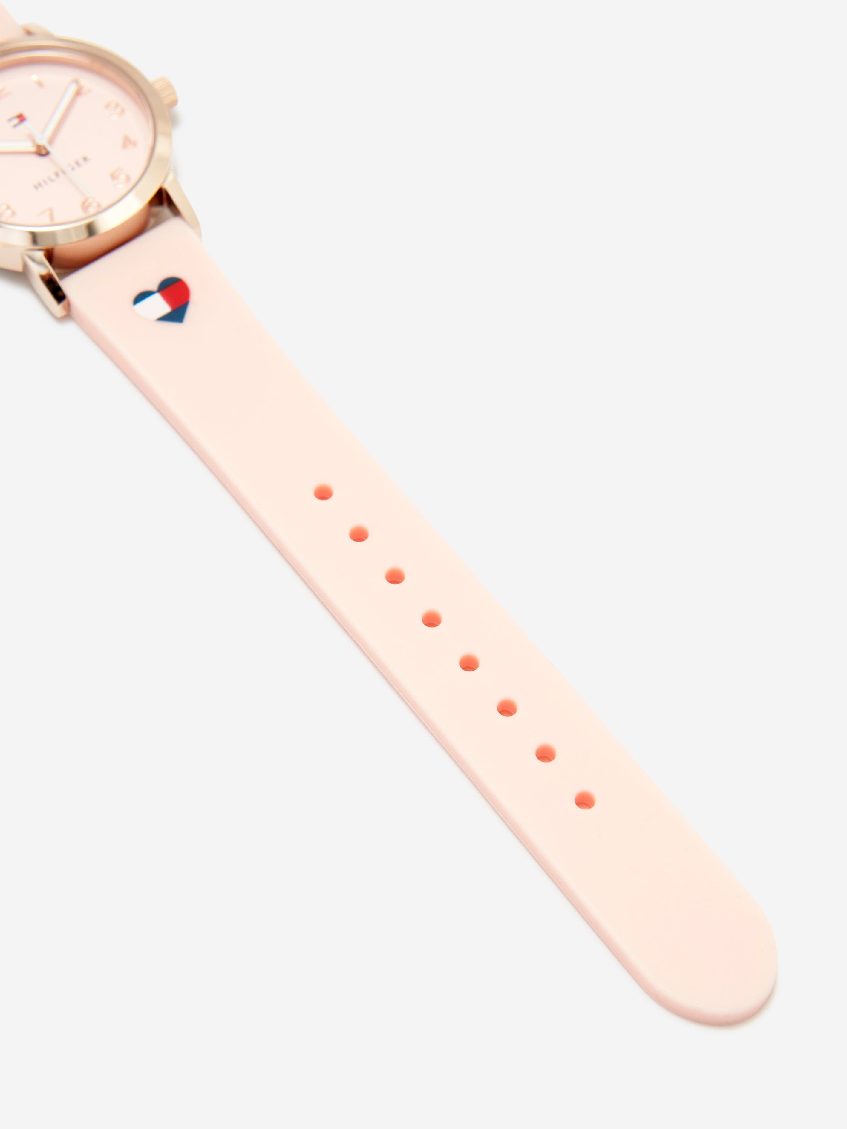Tommy Hilfiger Girls Heart Logo Strap in Pink (29.5mm)