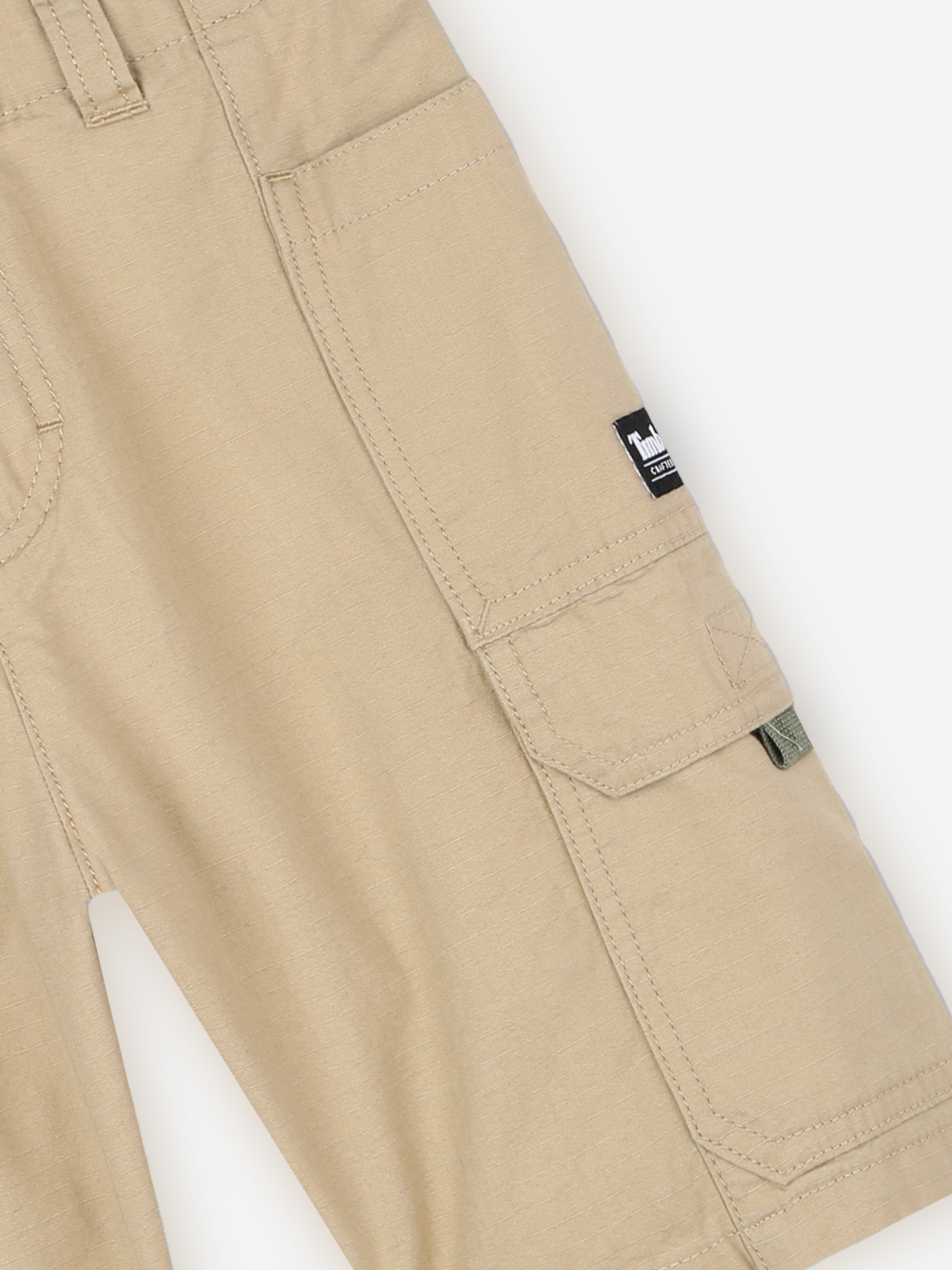 Timberland Boys Cargo Shorts in Beige