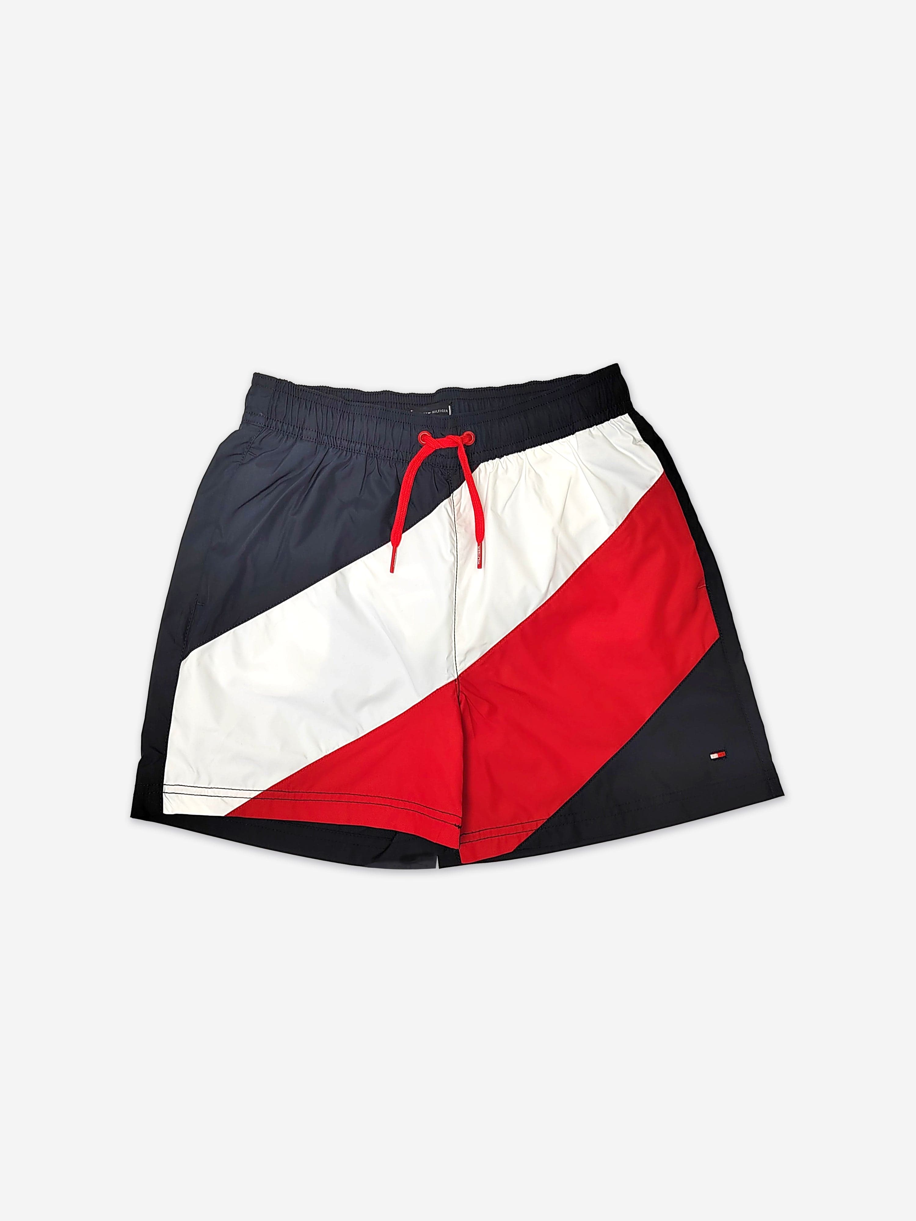 Tommy Hilfiger Boys Medium Drawstring Swim Shorts in Navy