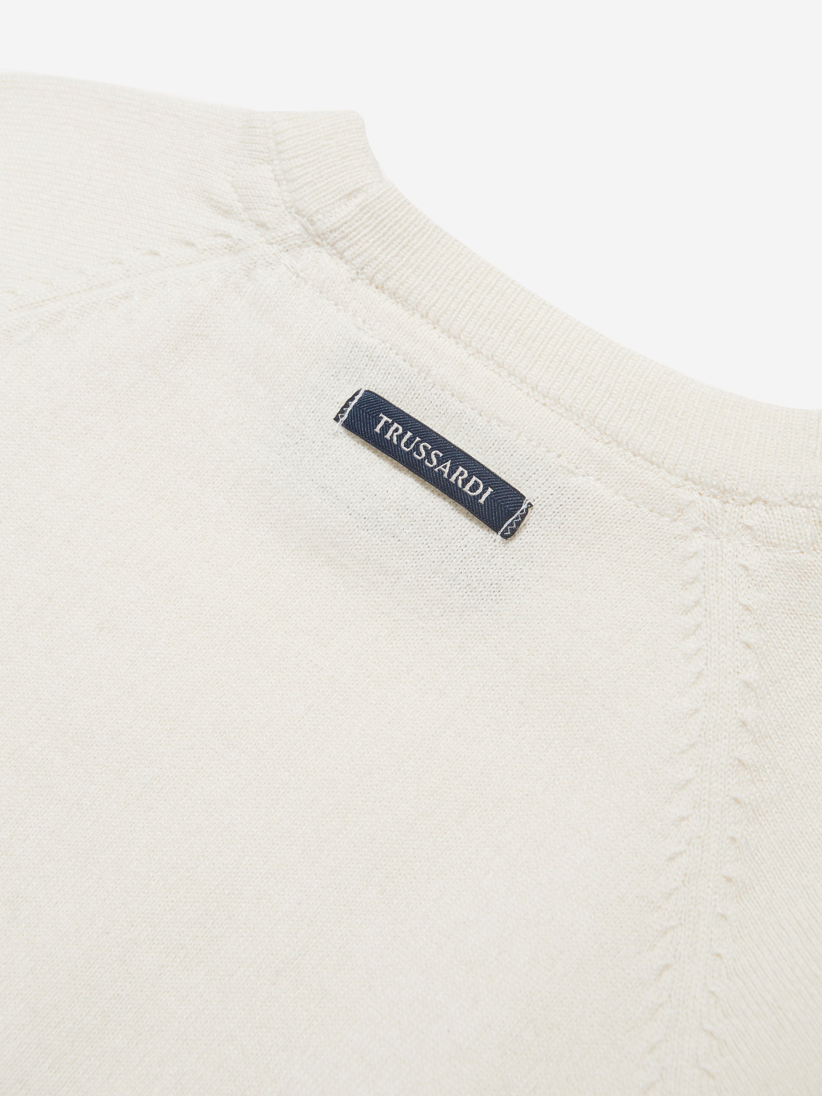 Trussardi Boys Hershel Sweatshirt in Ivory