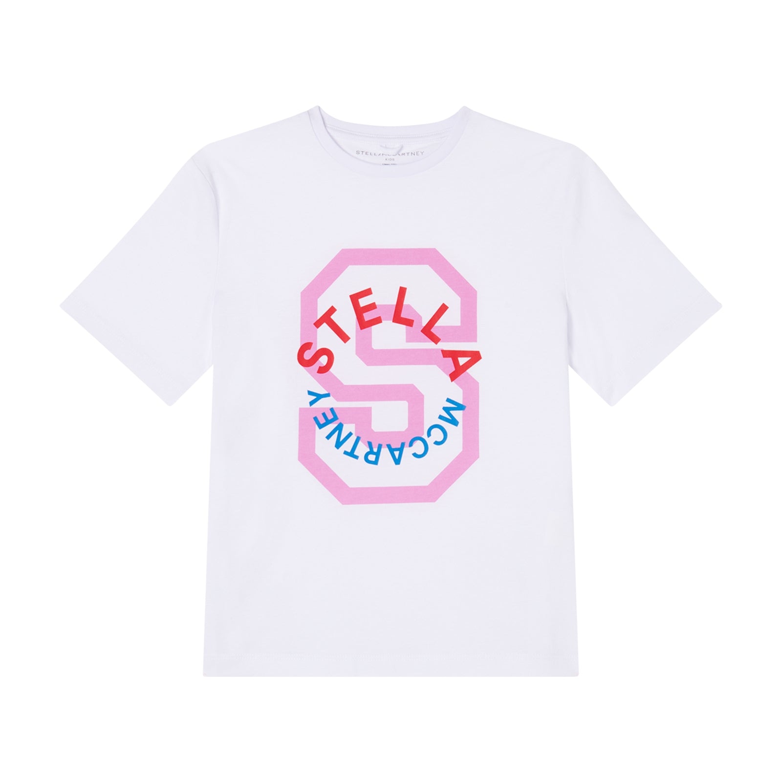 Girls White Logo Cotton T-Shirt