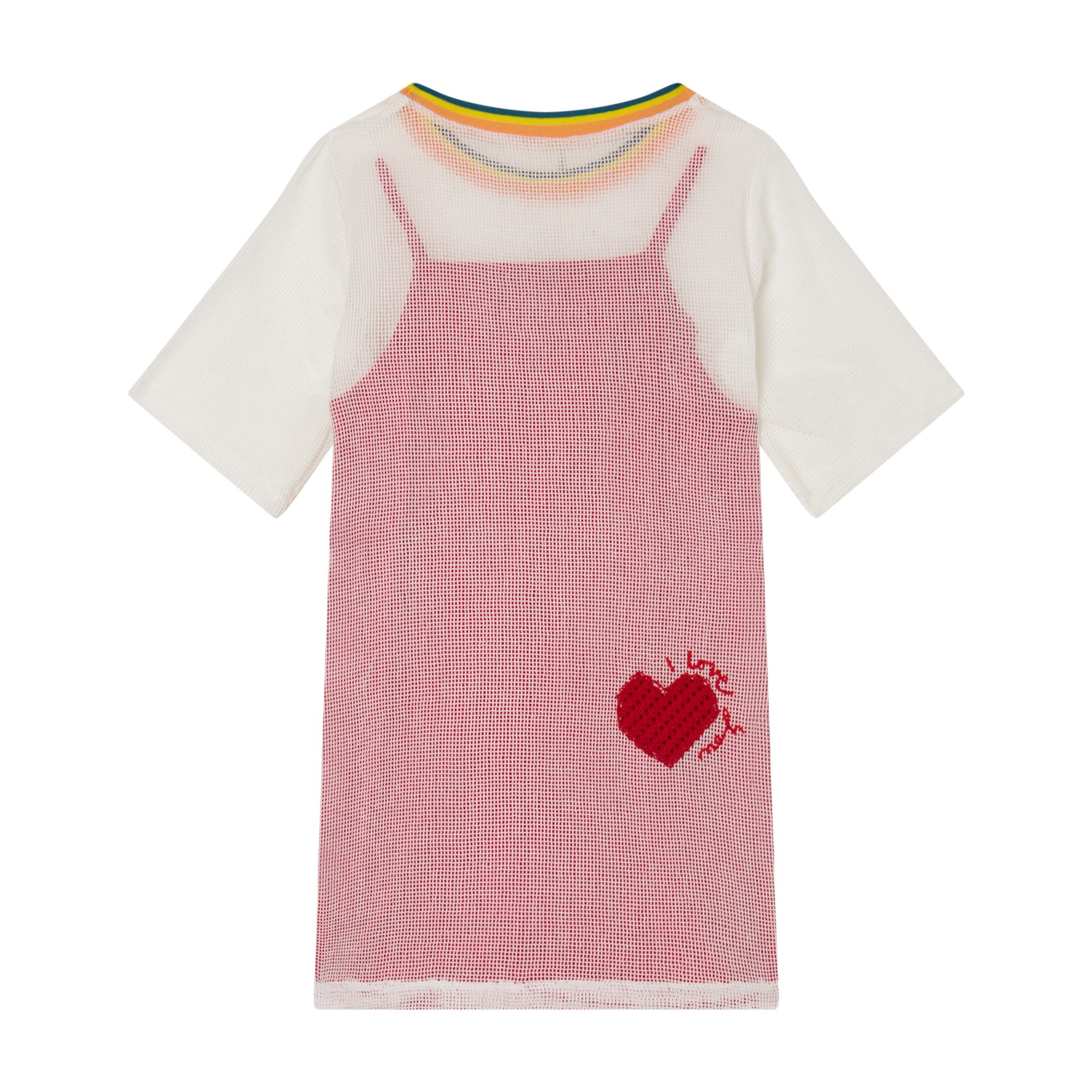 Girls White Knit Dress
