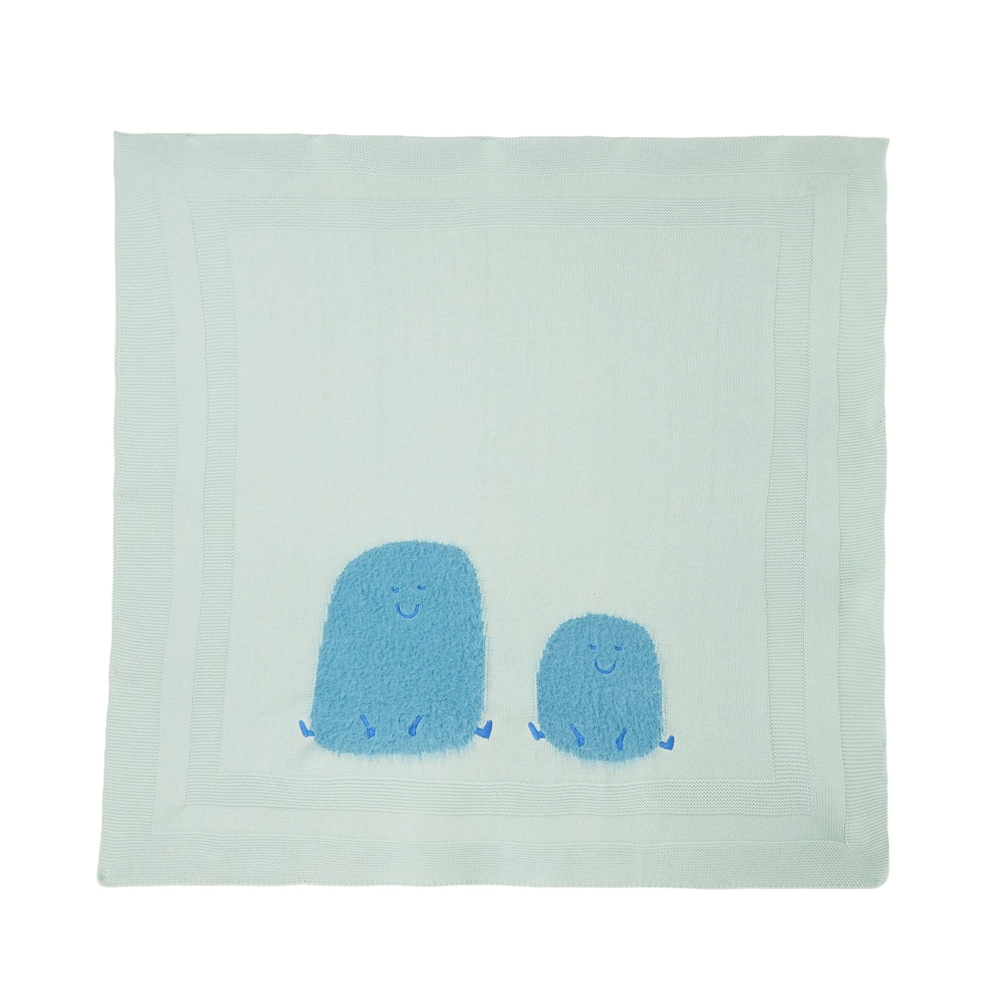 Baby Boys & Girls Light Green Cotton Blanket