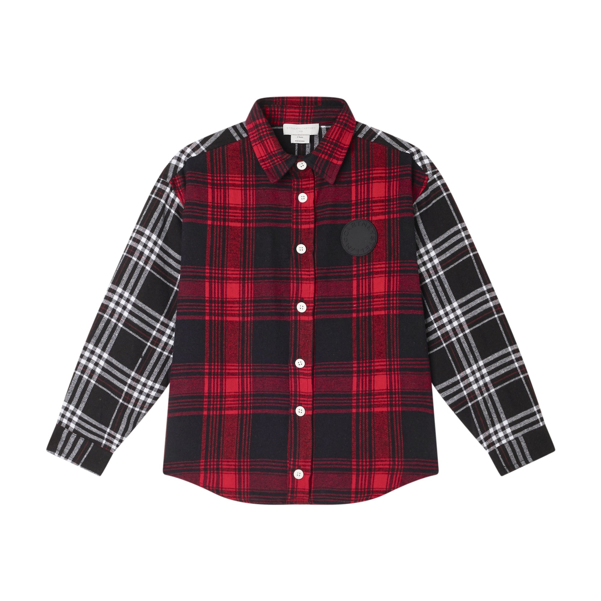 Boys Red Check Cotton Shirt