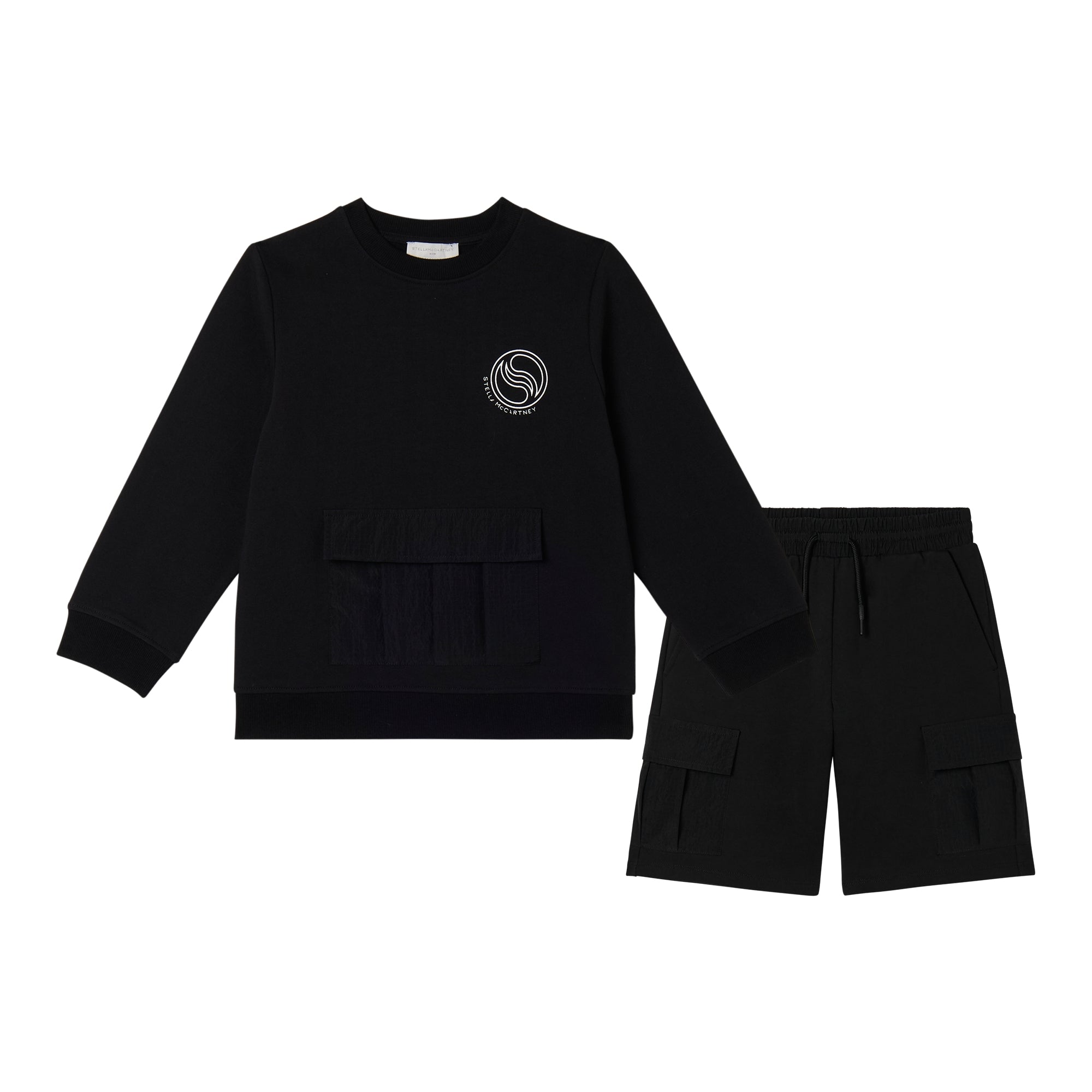 Boys Black Cotton Set