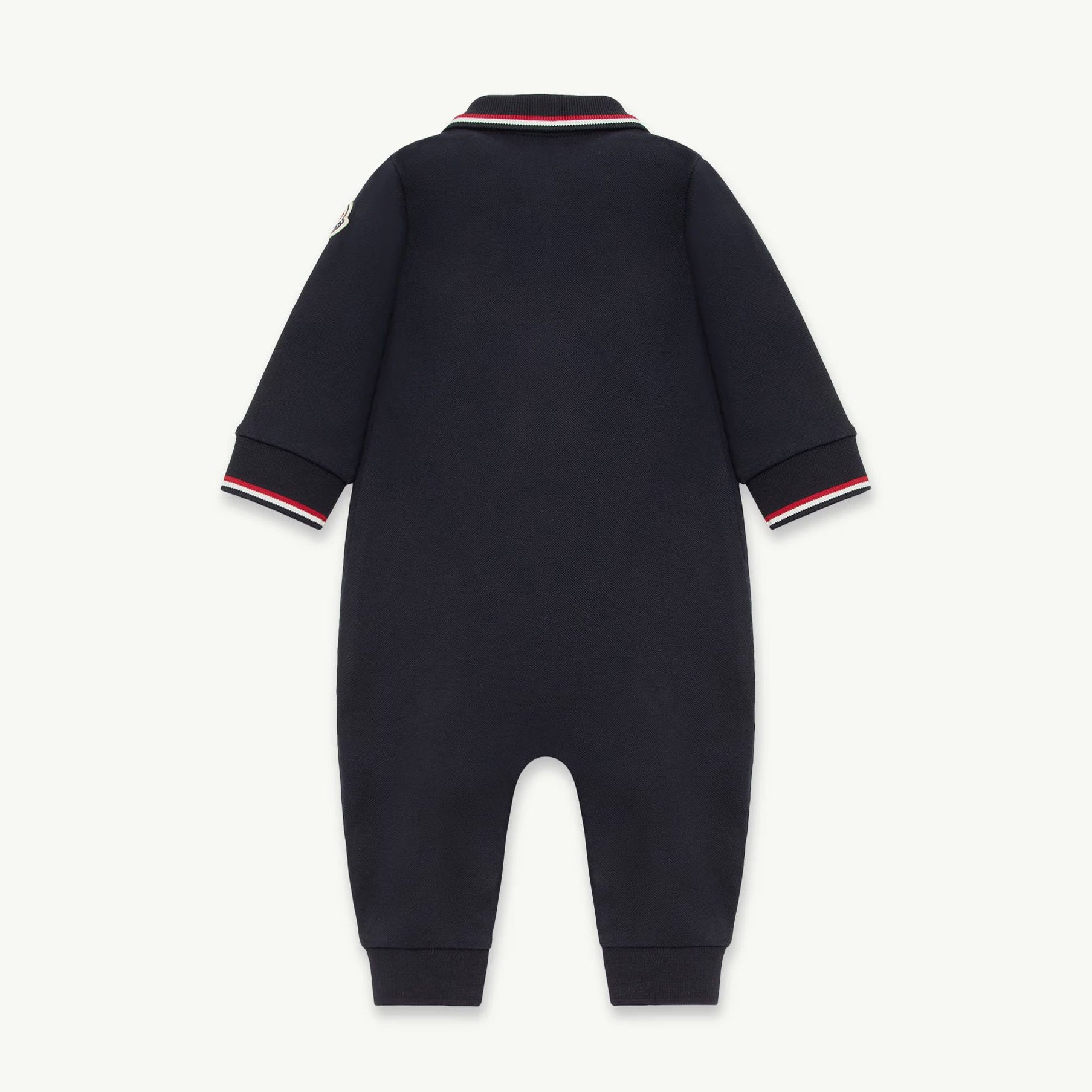 Baby Boys Navy Cotton Babysuit