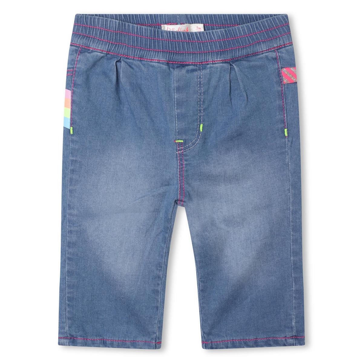 Baby Girls Blue Denim Trousers