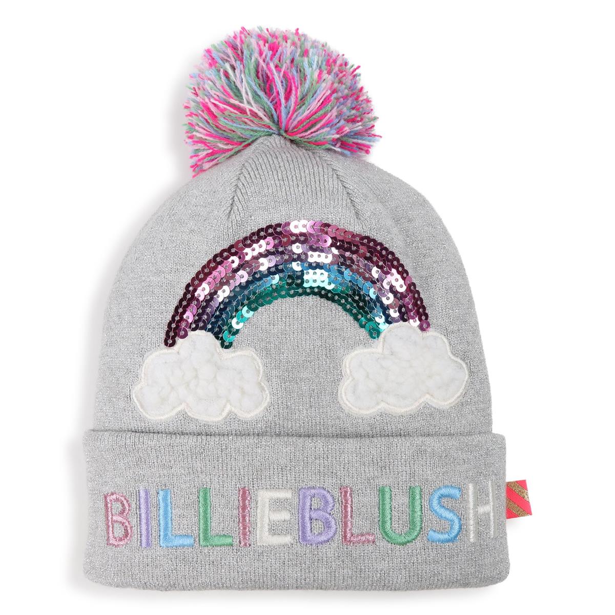 Girls Grey Sequin Hat