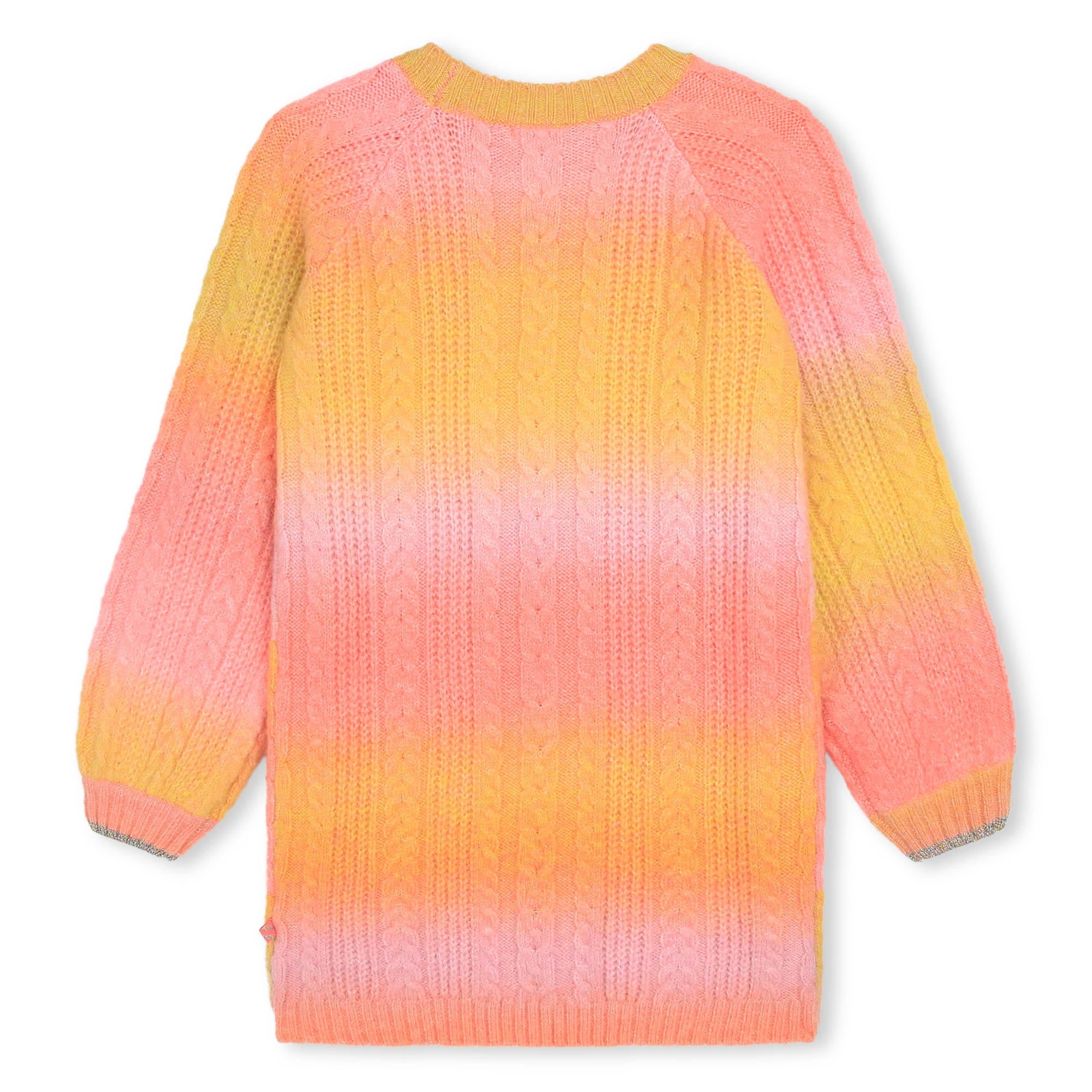 Girls Pink Knit Dress