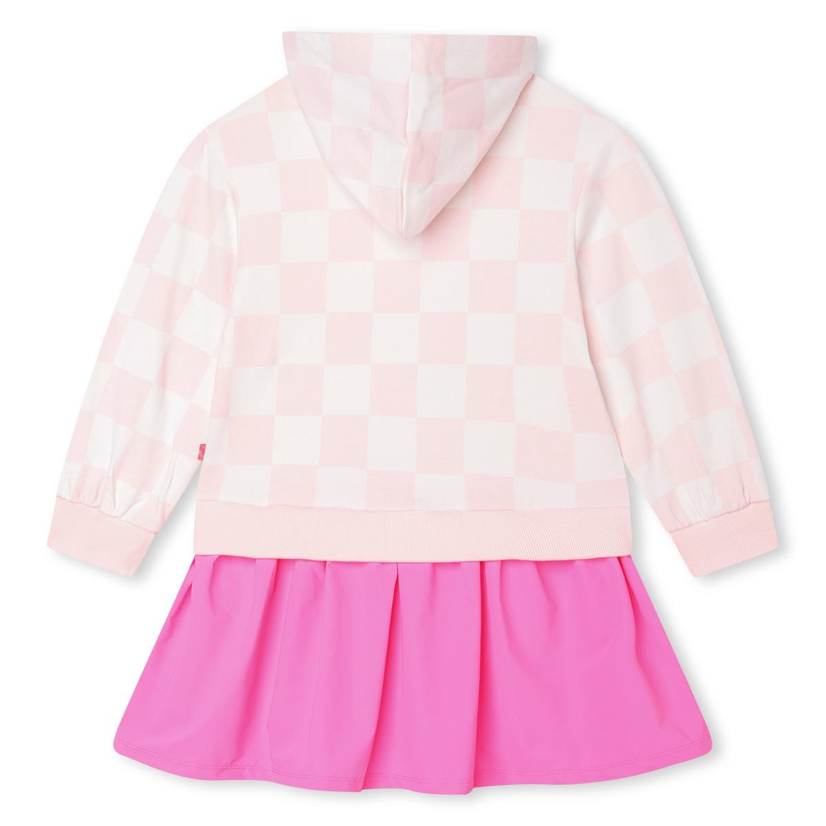 Girls Pink Check Dress