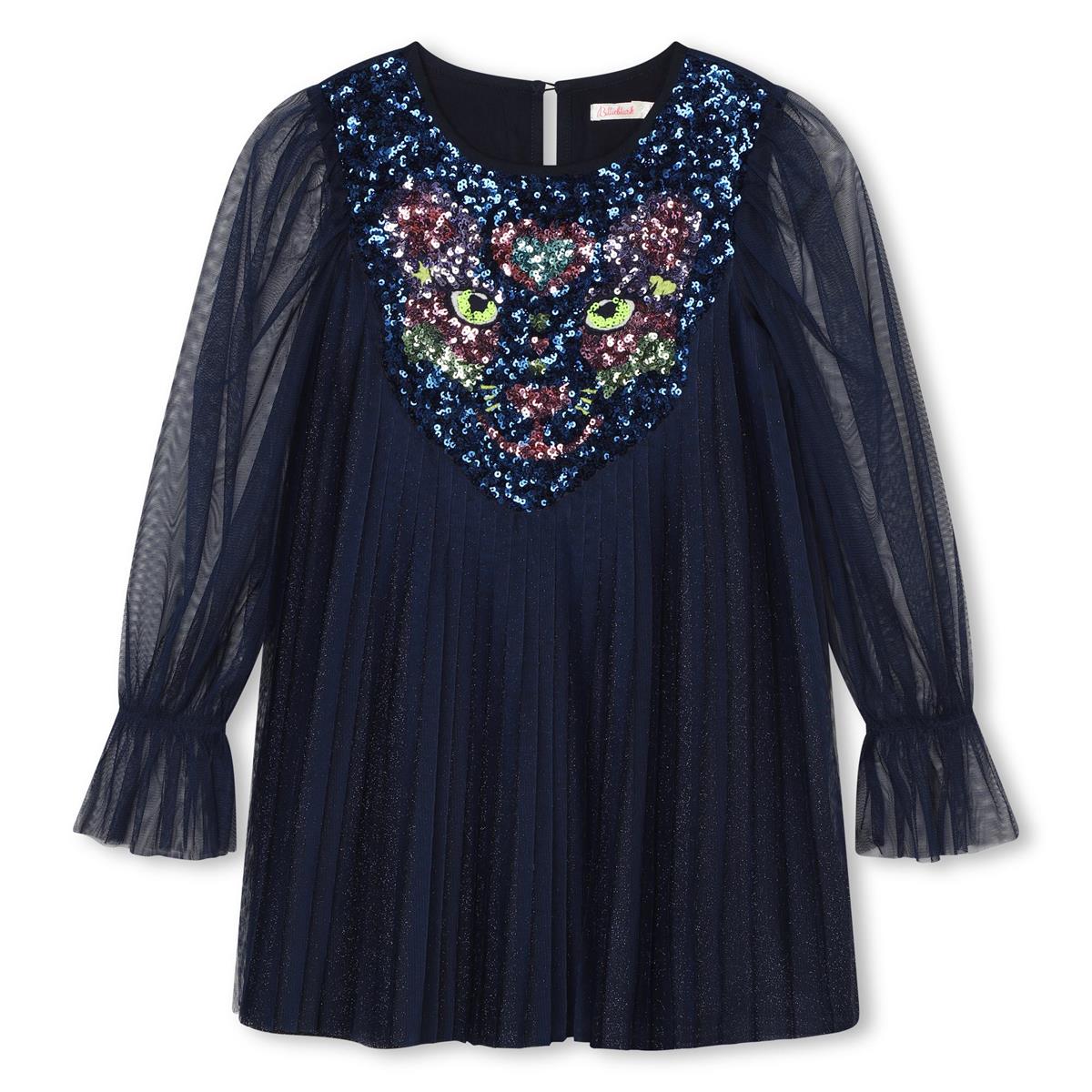 Girls Blue Sequin Dress