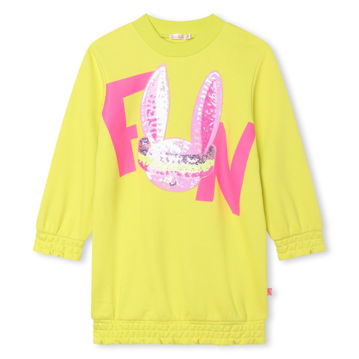 Girls Yellow Sequin Dress