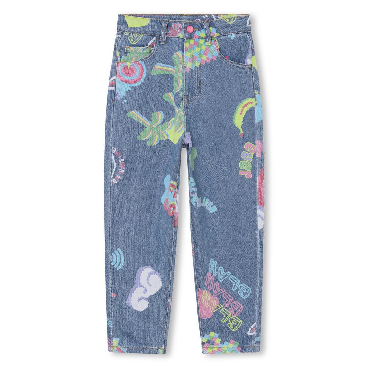 Girls Blue Denim Trousers