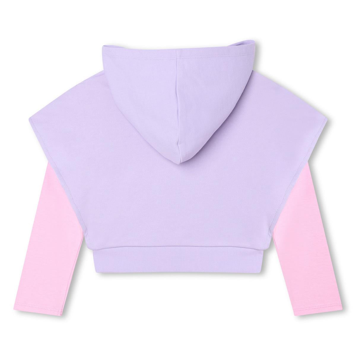 Girls Violet Hooded Sweatshirt