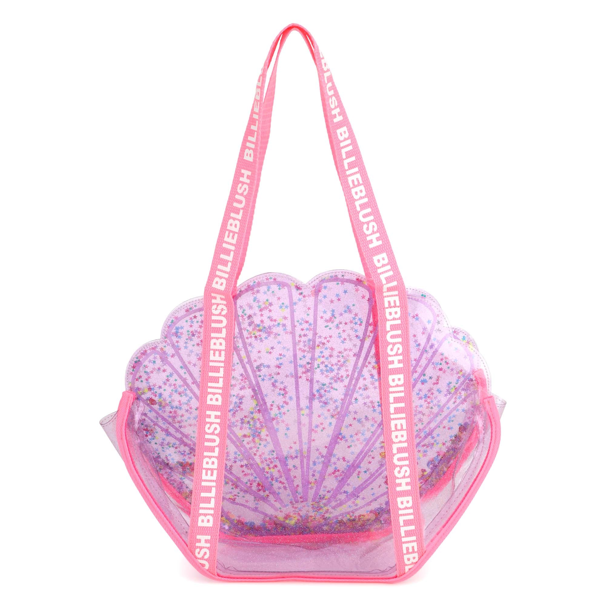 Girls Light Purple Glitter Shell Handbag