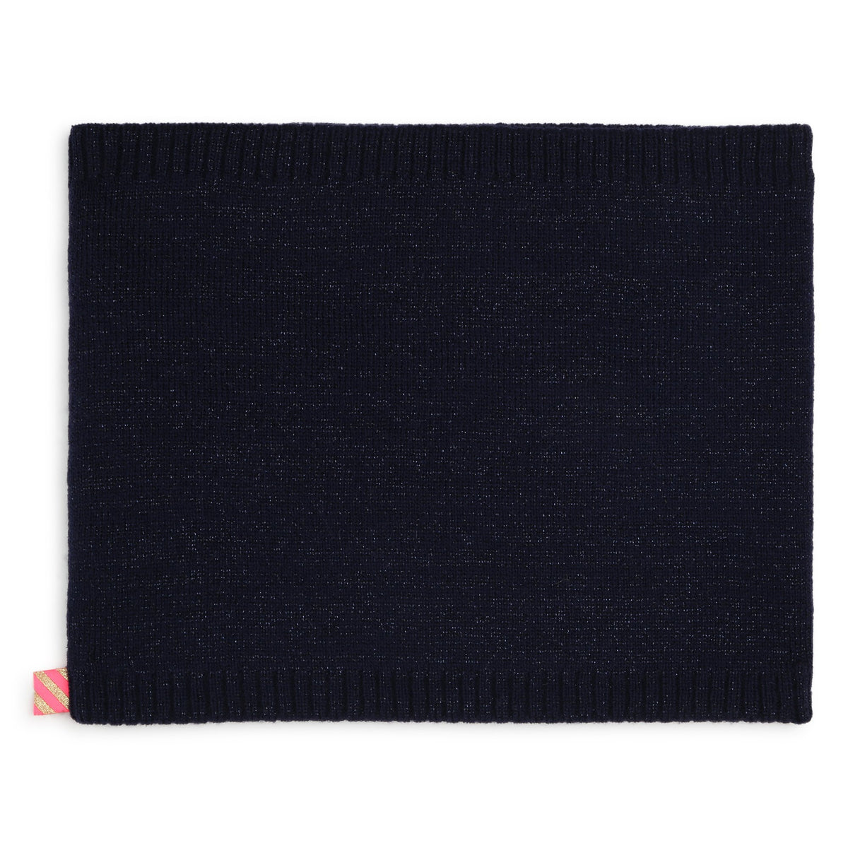 Ensemble bonnet et écharpe à paillettes bleu marine pour filles