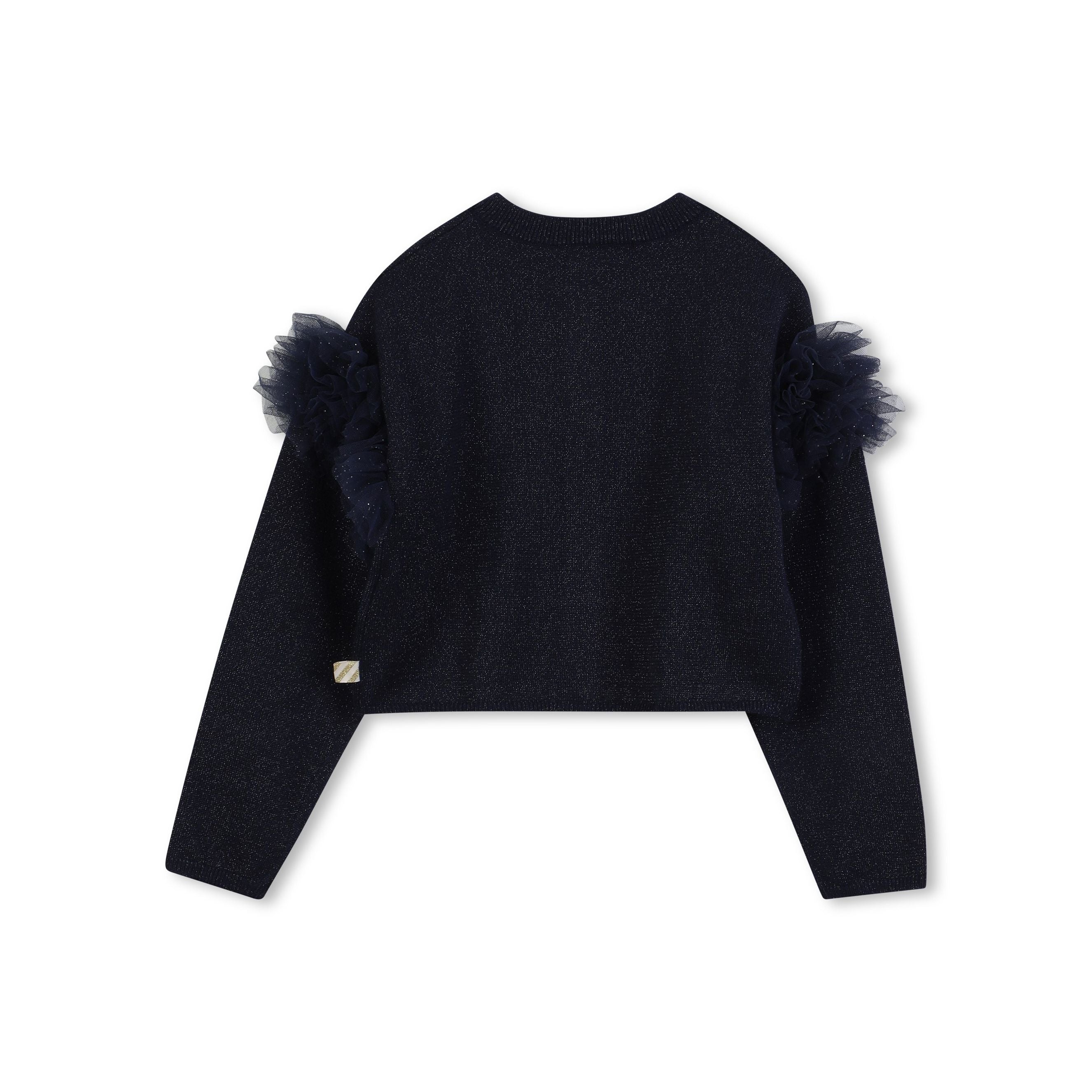 Girls Dark Grey Knit Cardigan