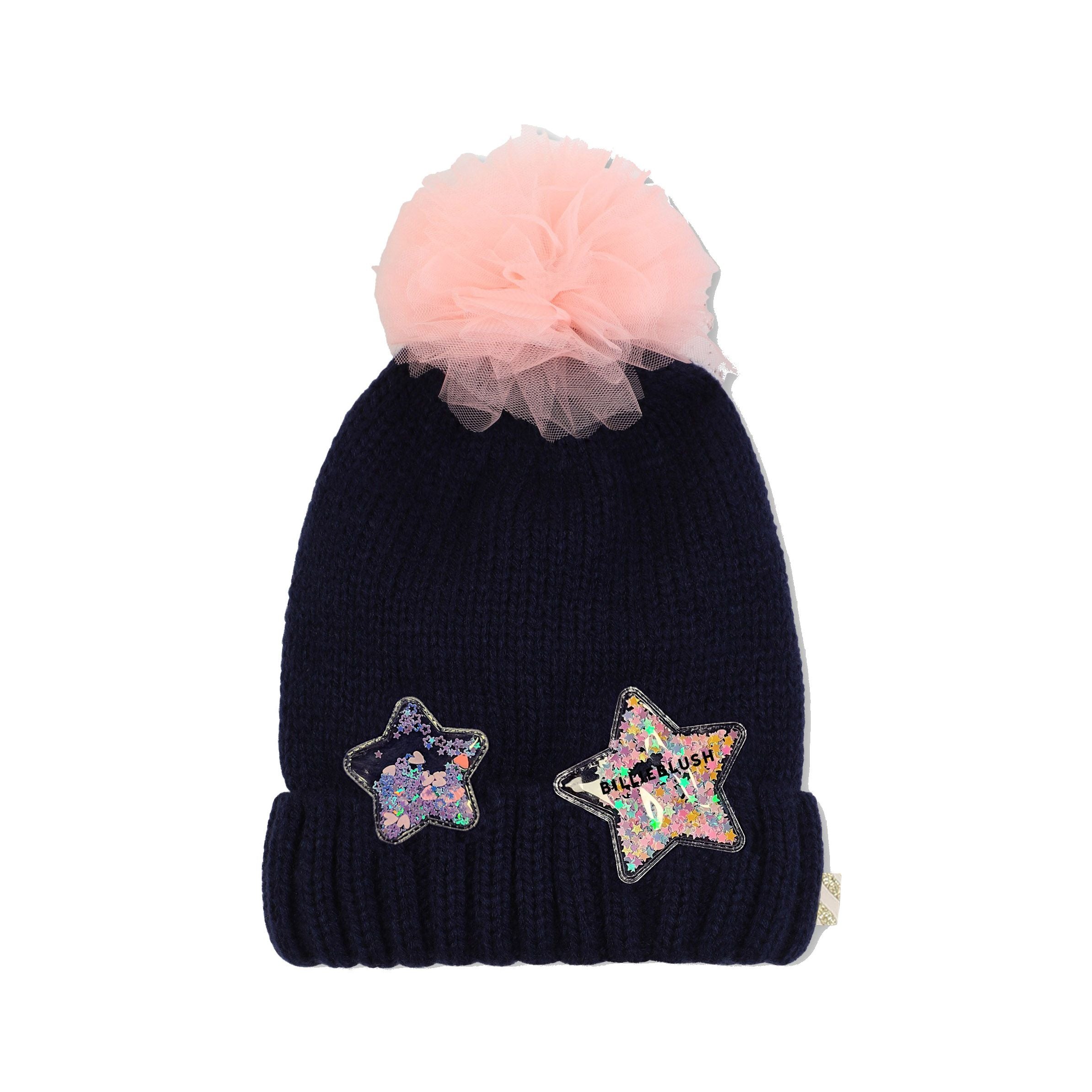 Girls Dark Blue Knit Hat