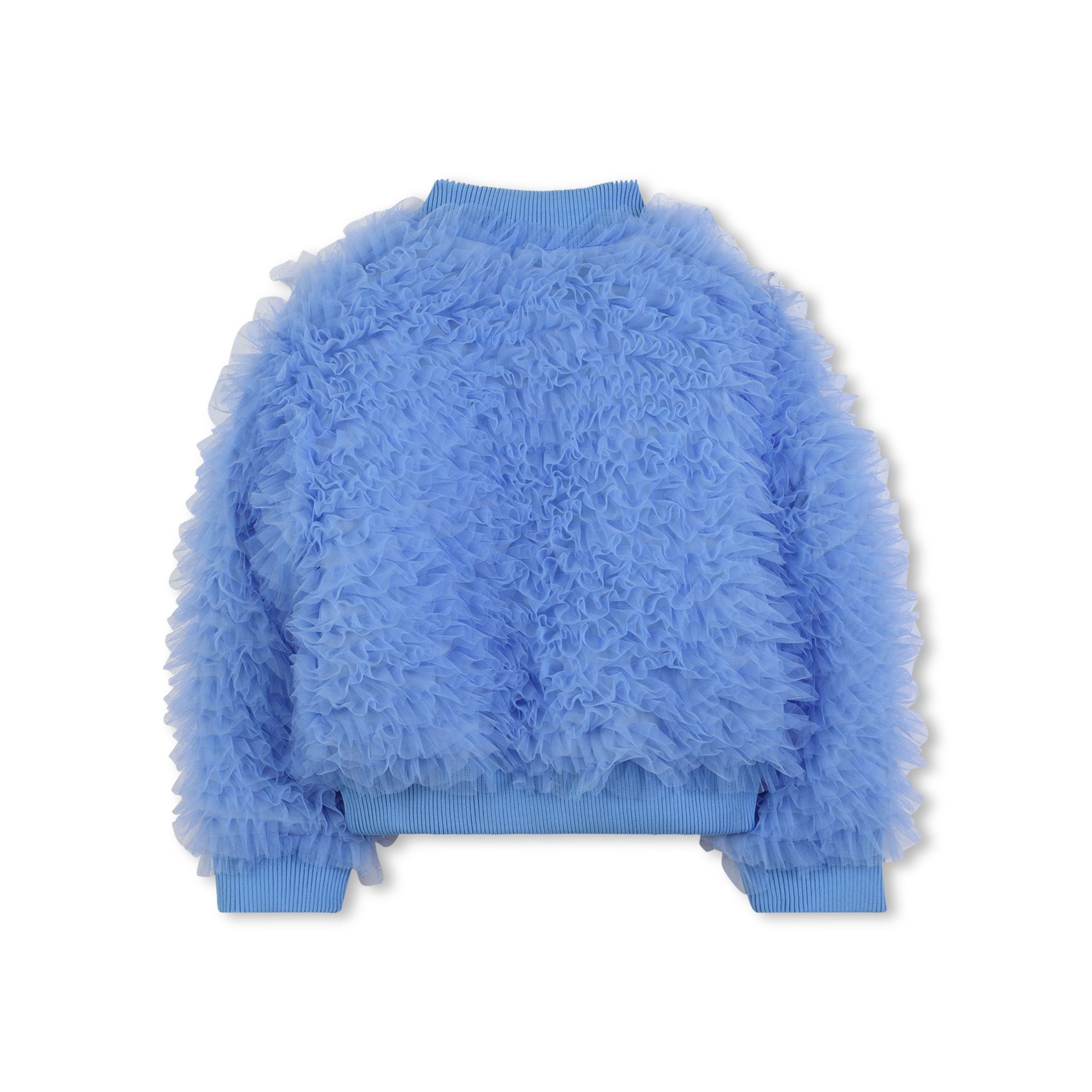 Girls Blue Tulle Padded Jacket
