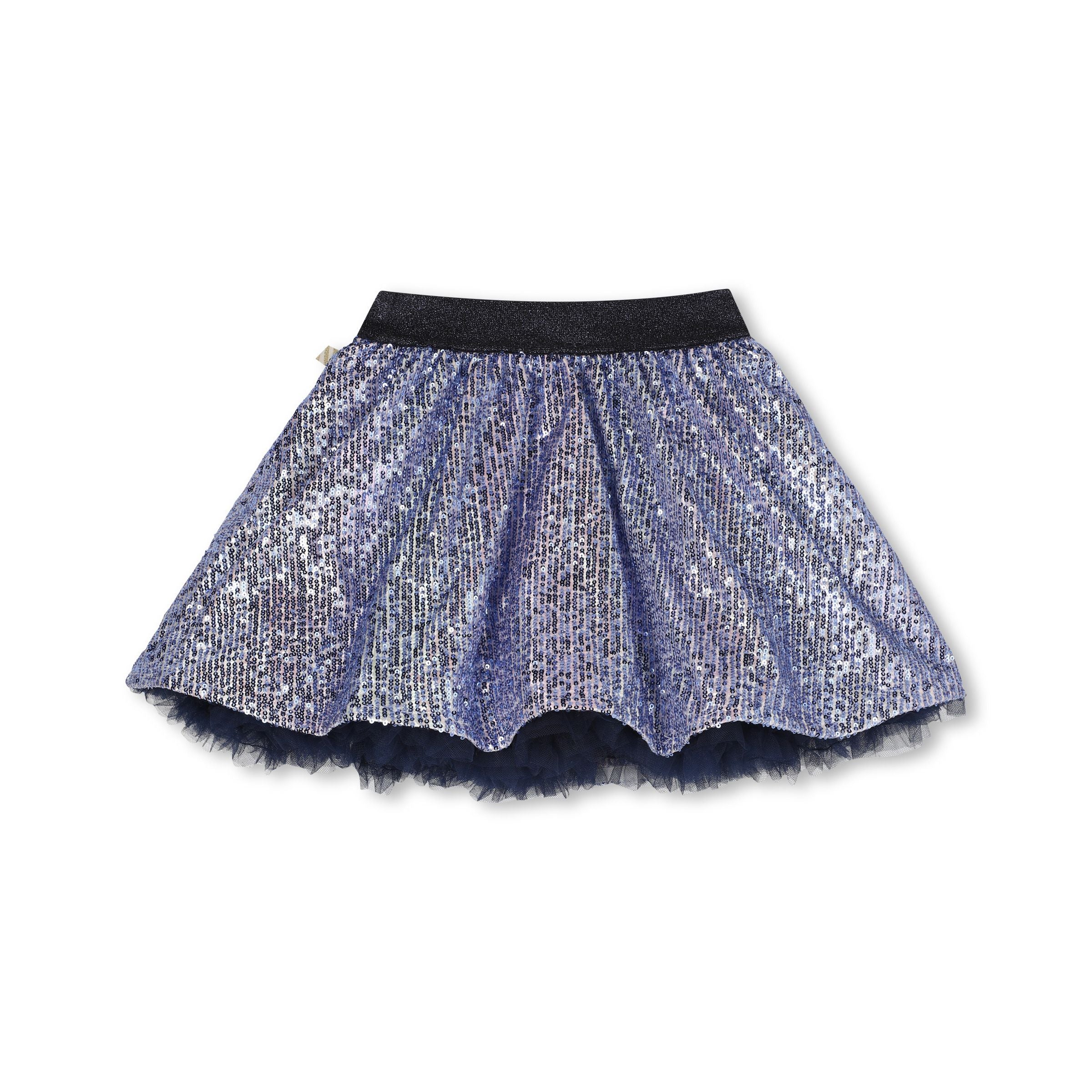Girls Blue Sequin Skirt