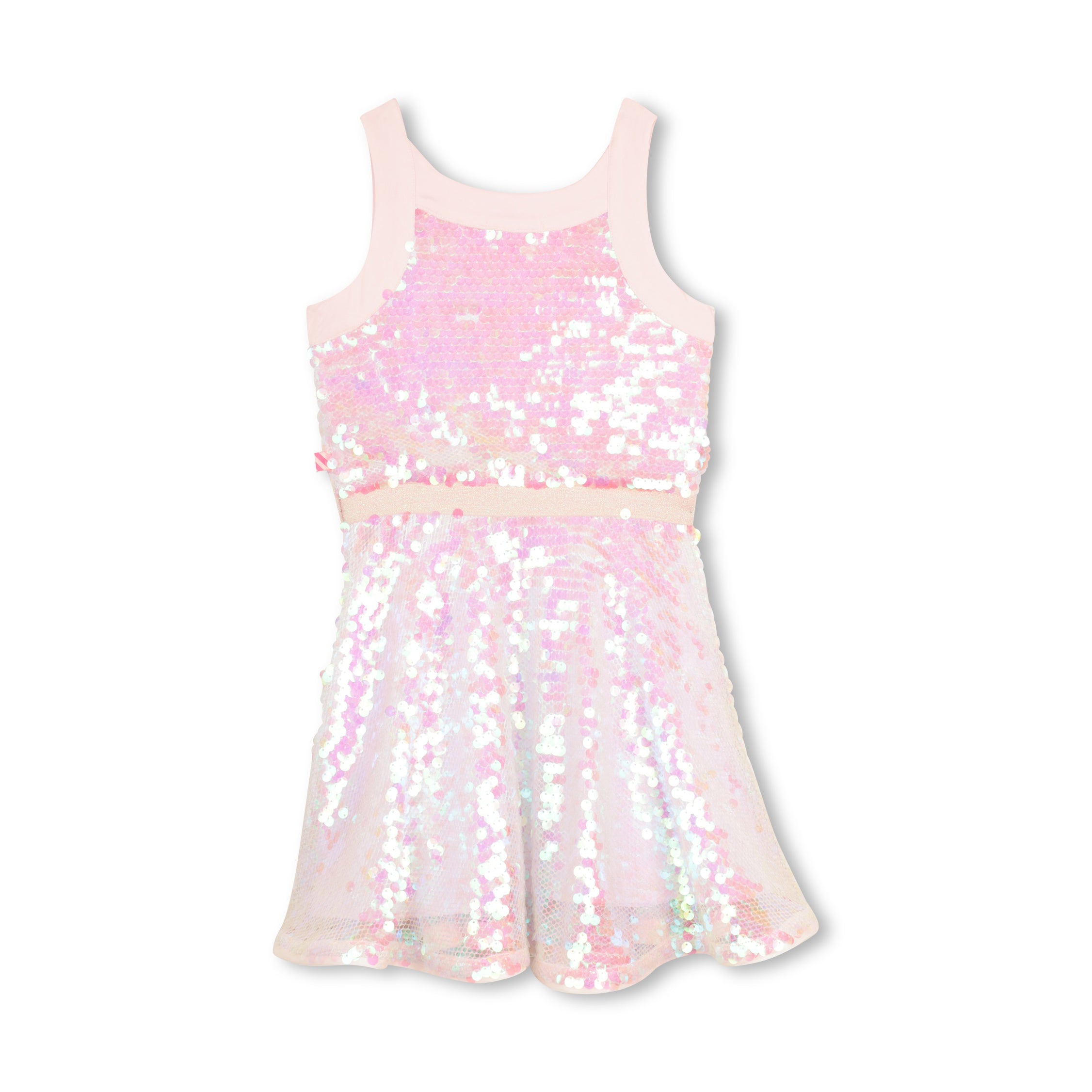 Girls Light Pink Sequin Dress