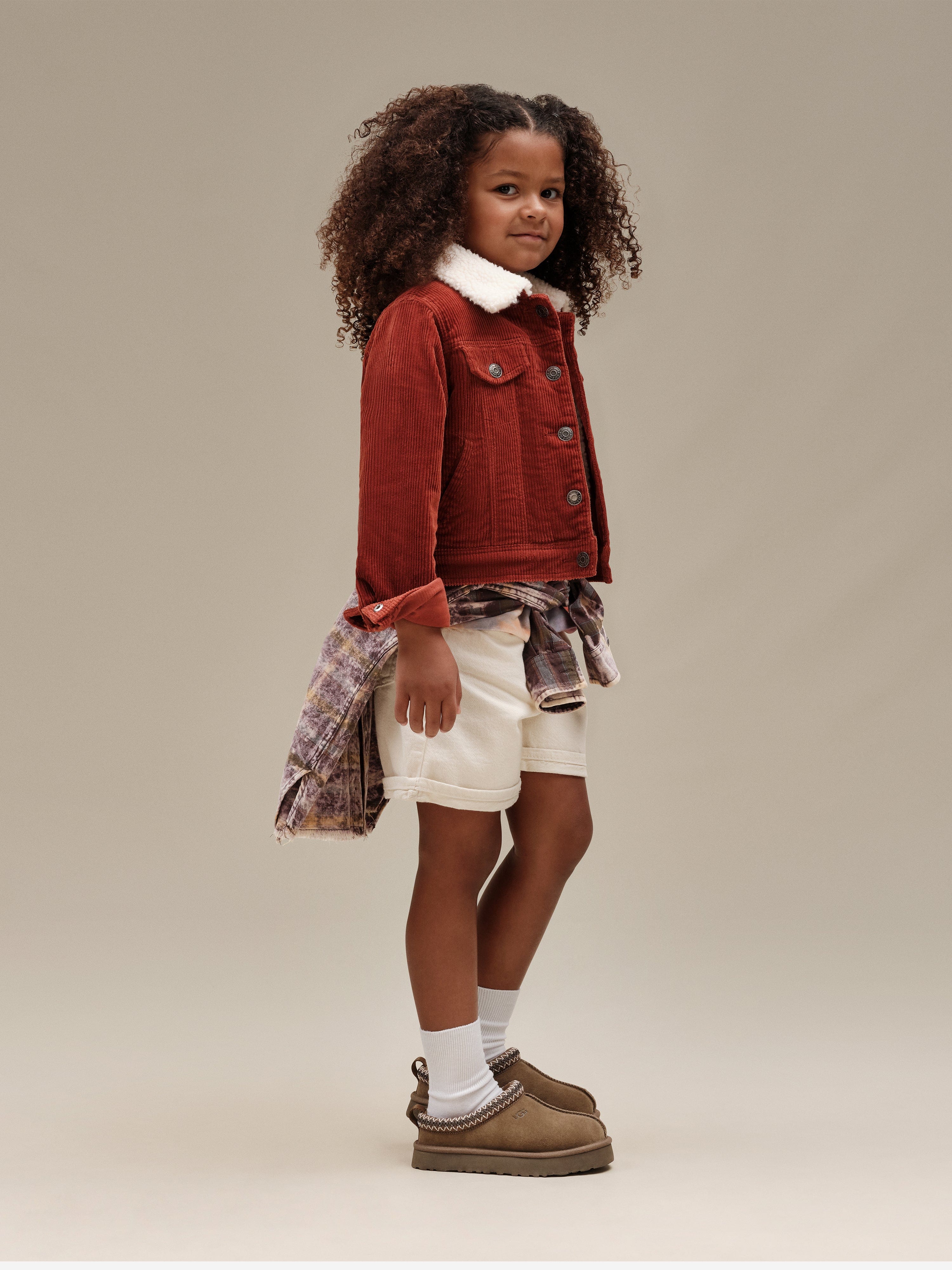 UGG Kids Tazz Slippers in Brown
